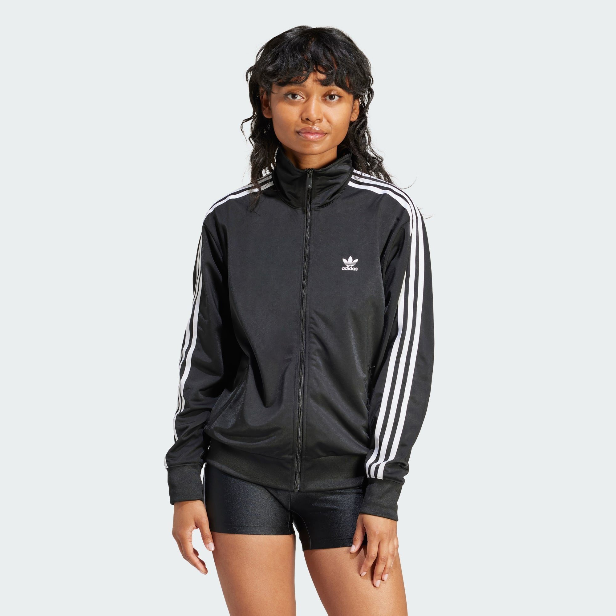 adidas JACKE CLASSICS Originals LOOSE Black Trainingsjacke ADICOLOR FIREBIRD ORIGINALS