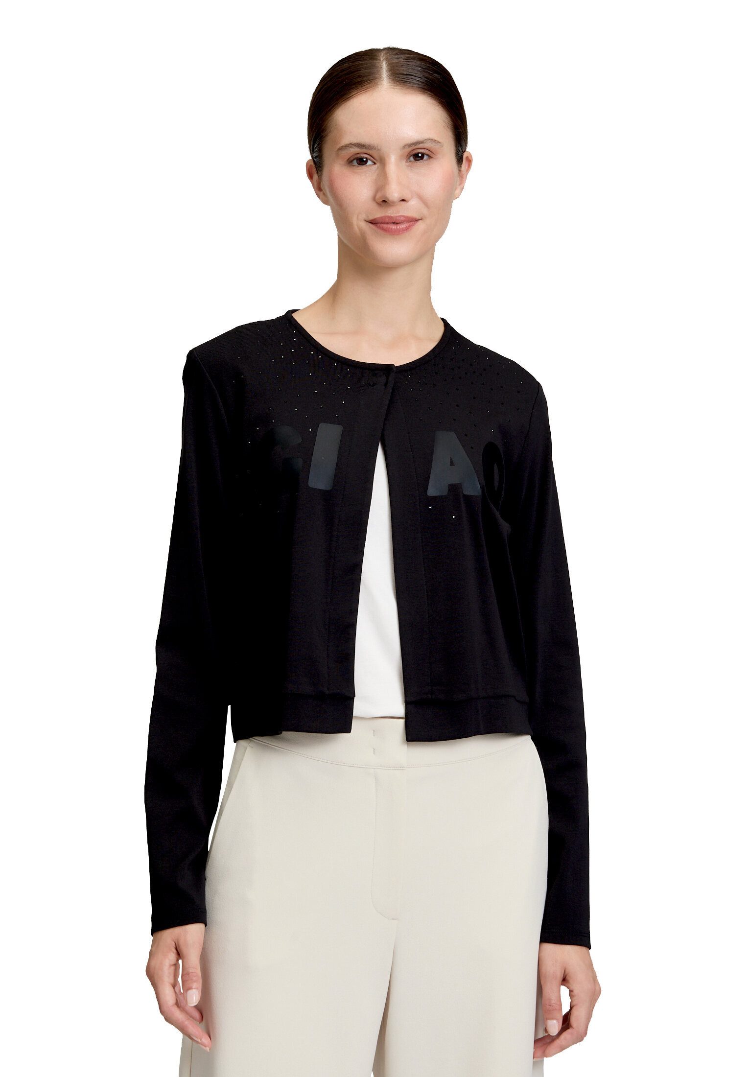 Betty Barclay Sweatjacke Damen mit Rundhalsausschnitt