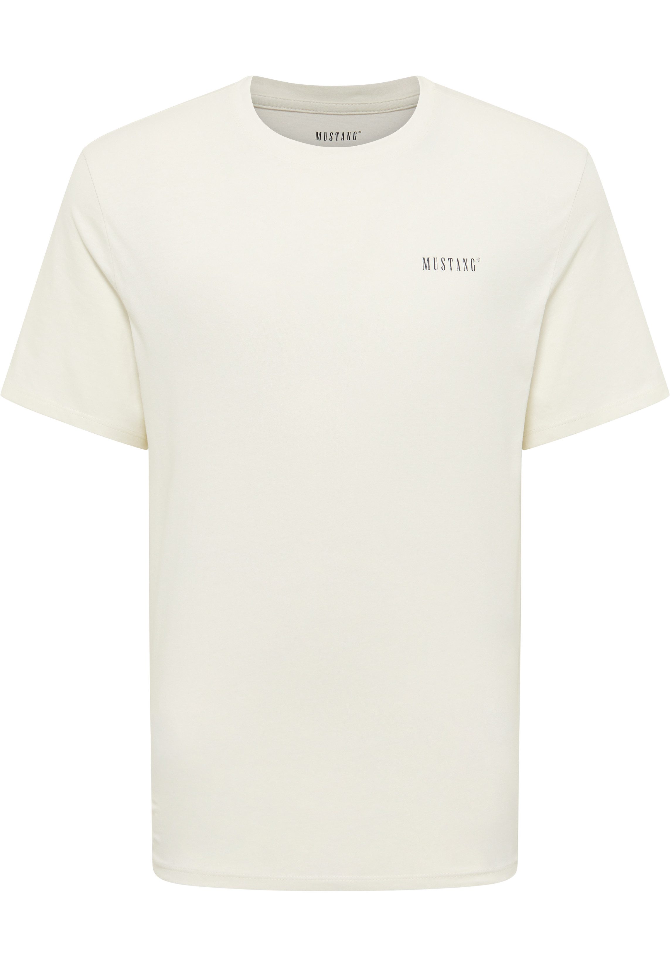 MUSTANG T-Shirt Austin-Logo small Regular fit, kleiner Markenschriftzug