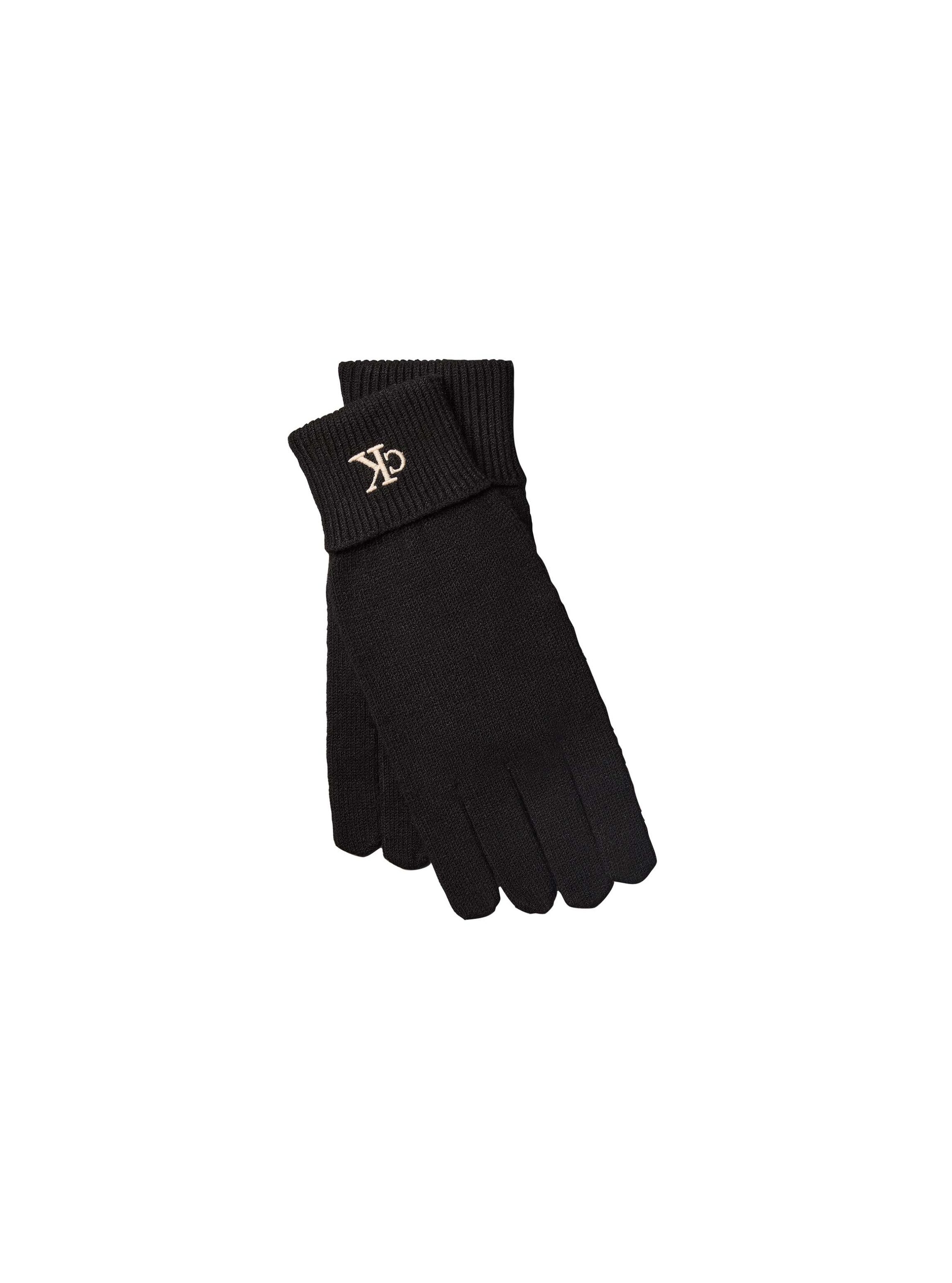 Calvin Klein Strickhandschuhe CK FINE RIB GLOVES Fingerhandschuhe