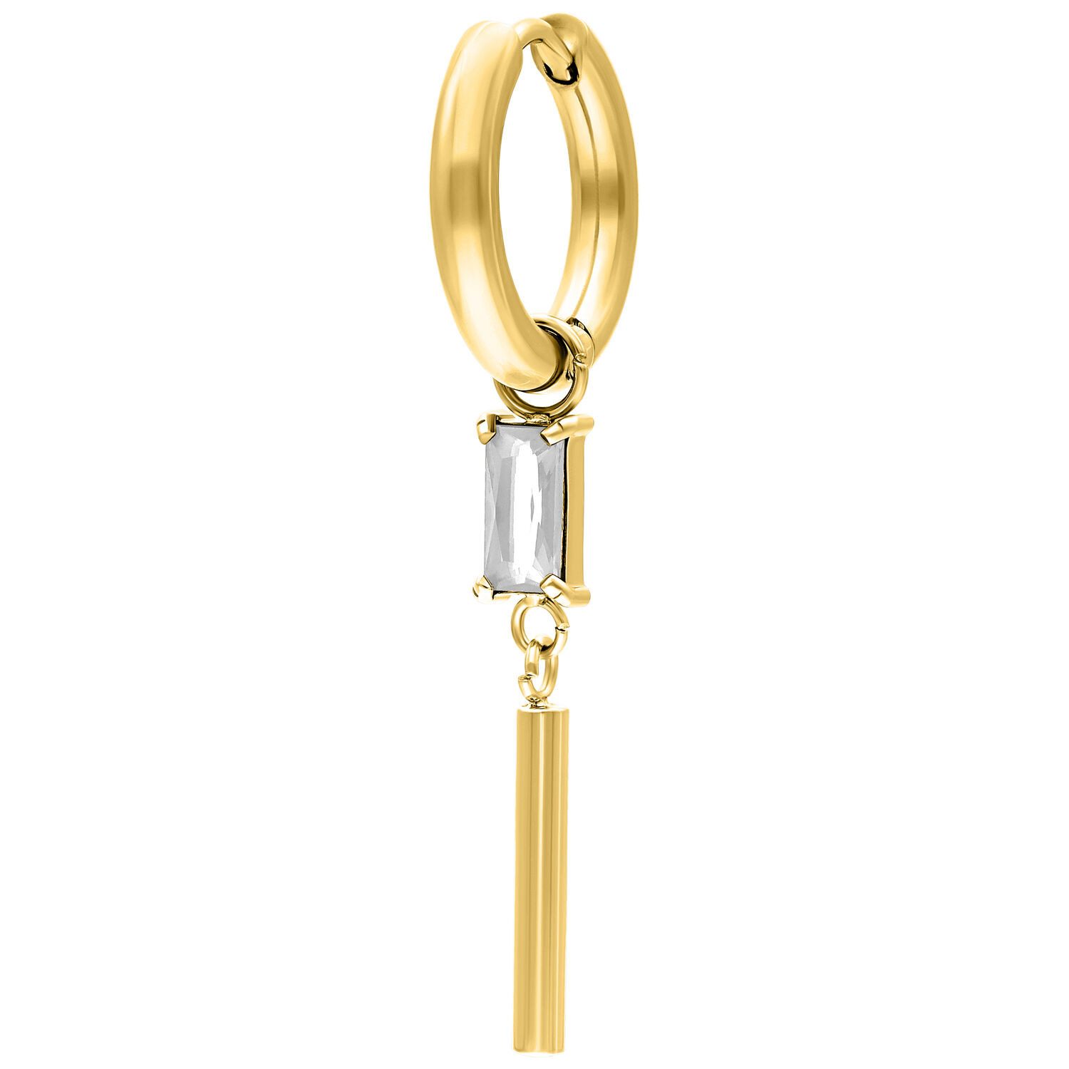 Wildcat Paar Creolen Little Square Crystal günstig online kaufen