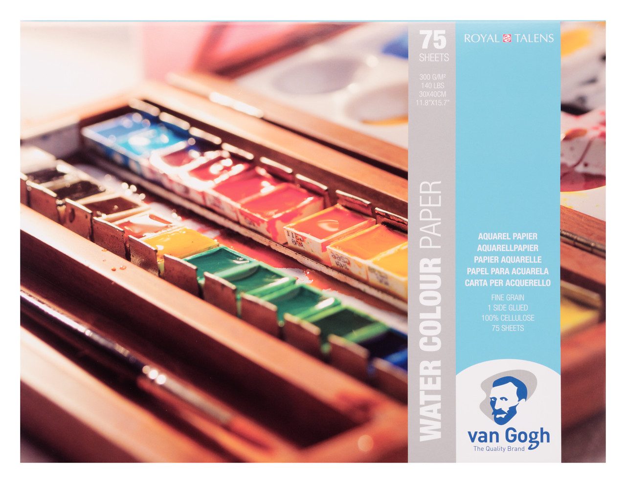 Talens Aquarellblock Van Gogh Aquarellpapierblock 75 Blatt 300 g/m², 30 x 40 cm