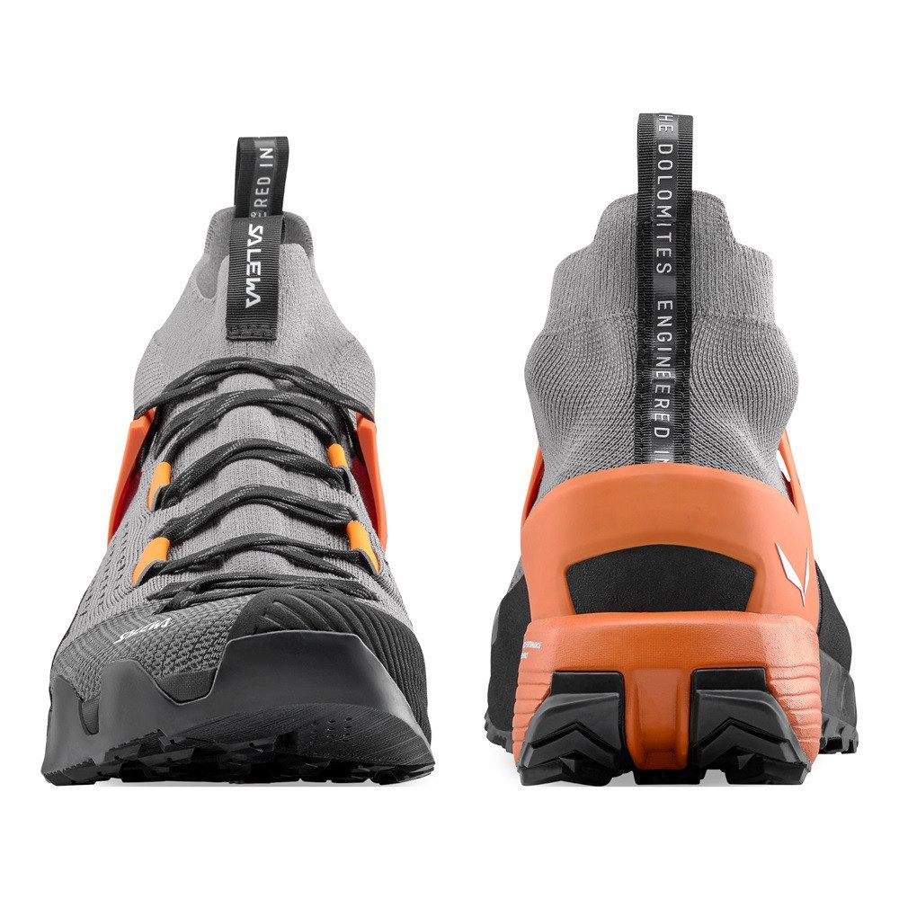 Salewa Wildfire NXT Knit (Zustieg, 3F System) grau/schwarz/orange Herren Wanderschuh