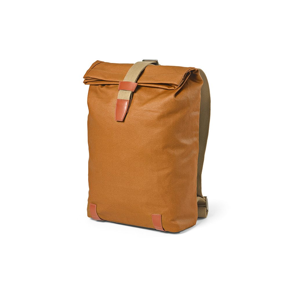 CABBEL Rucksack Rucksack 23L Laptop 17 Zoll wasserdicht rPET Trolley nachhaltig robust (Rucksack, 1-tlg., Einzelartikel), Kamel, recyceltes Polyester, gepolstert, ergonomisch, Schulterriemen