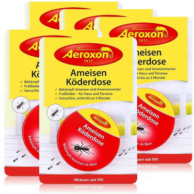 Aeroxon Insektenfalle Aeroxon Ameisen Köderdose - Fraßköder für Haus und Terrasse (5er Pack)