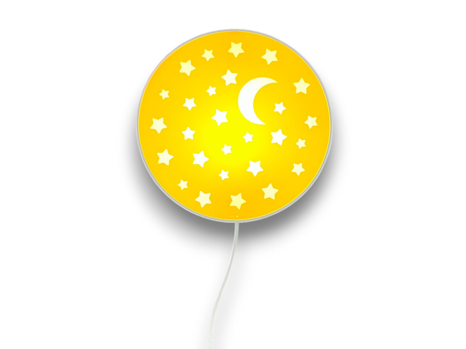niermann LED Wandleuchte, Dimmfunktion, LED wechselbar, Warmweiß, mit Schalter und Stecker, kleine Kinderlampe, ausgefallen flach, 25cm