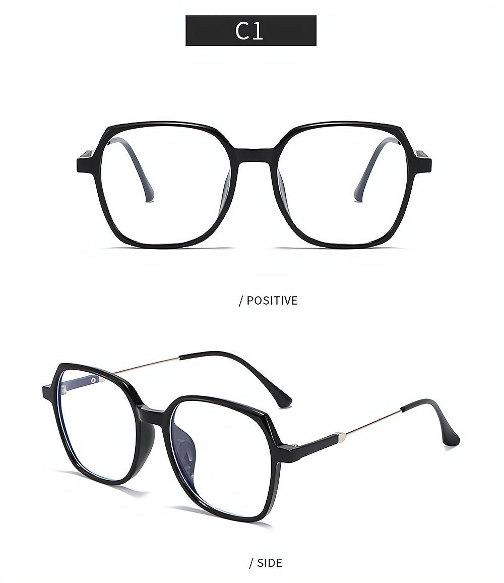 große Gläser Rahmen Anti-Blaulicht PACIEA Einfache Brille