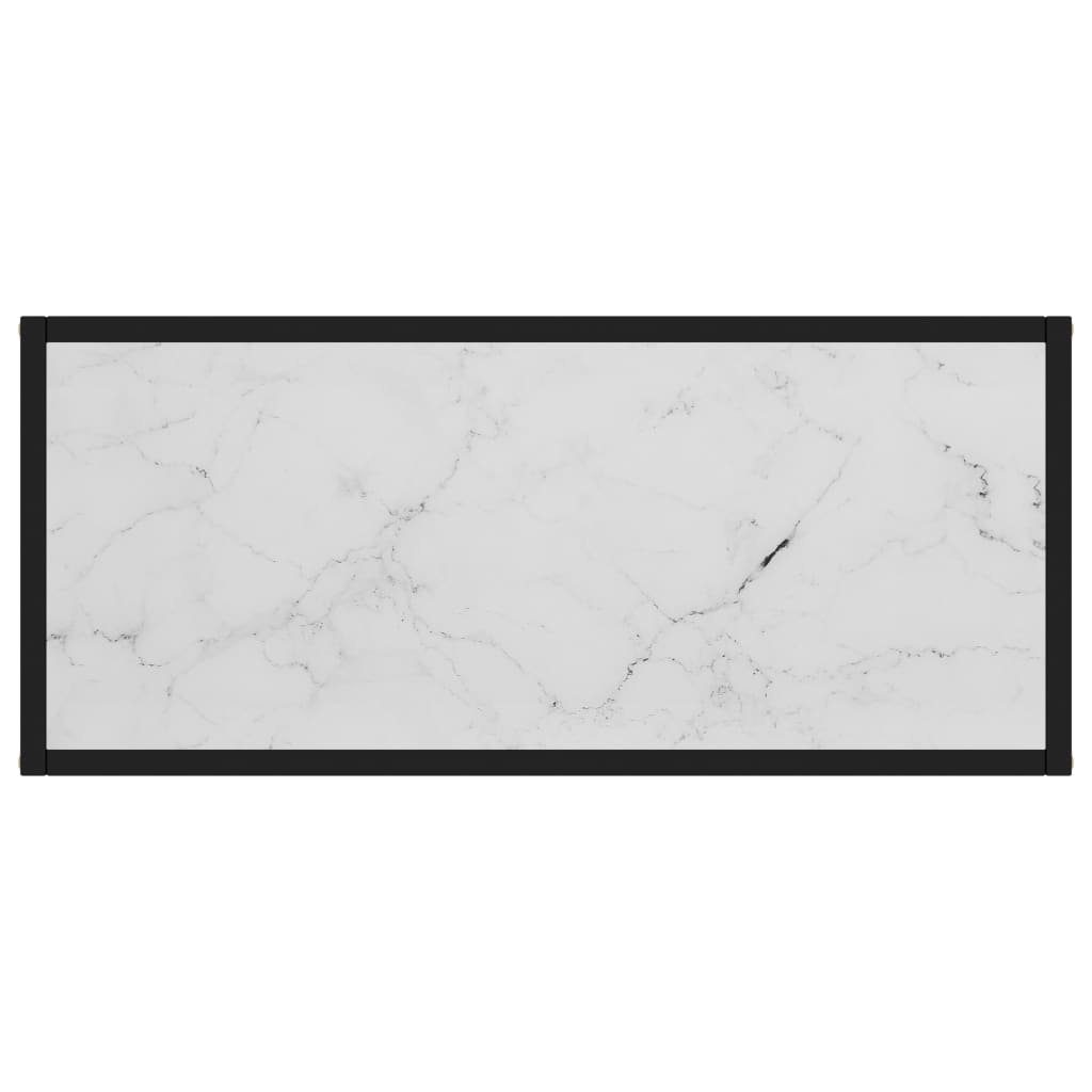Weiß Konsolentisch (1-St) 80x35x75 Hartglas furnicato cm Beistelltisch