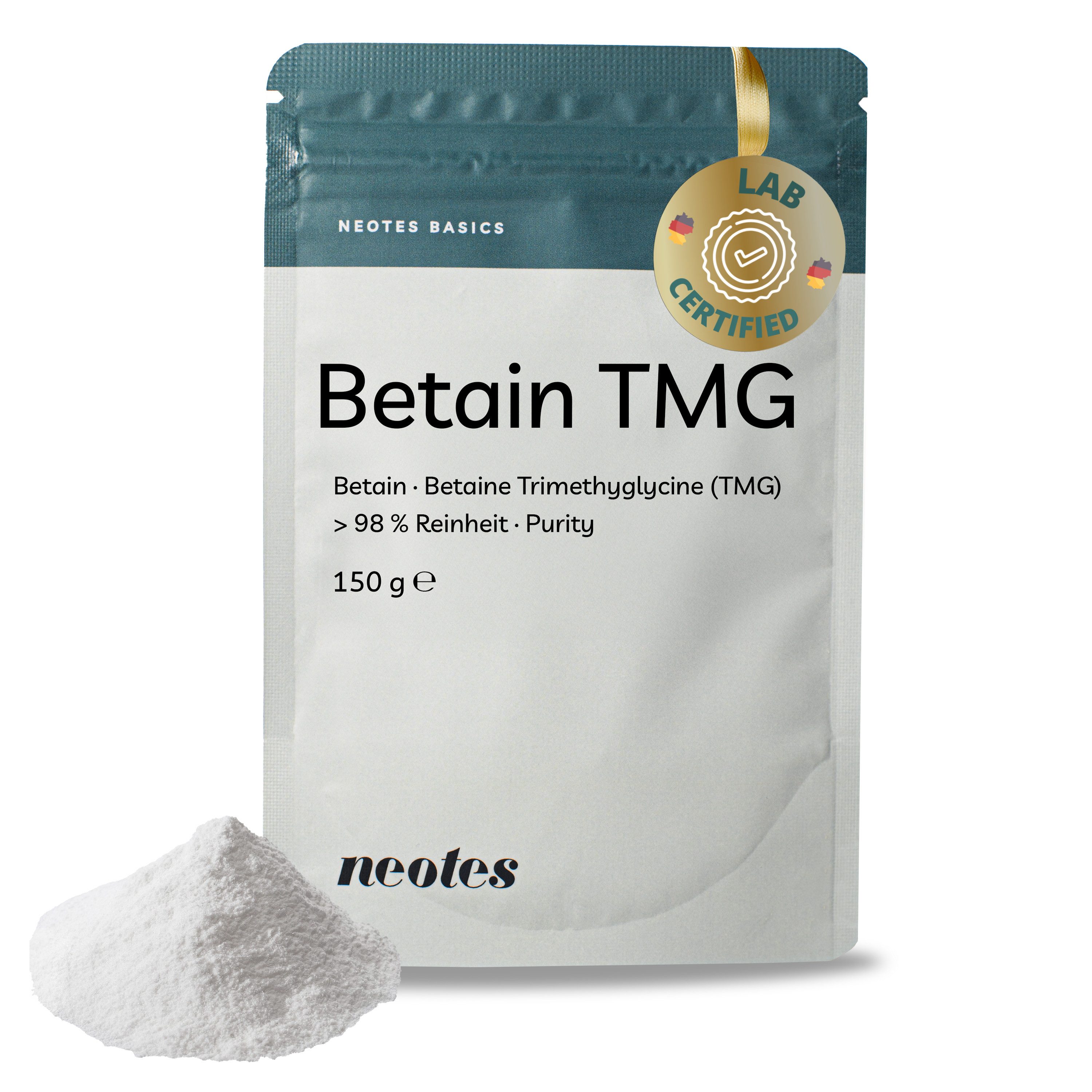 neotes Betain TMG > 98 % Reinheit 150 g Pulver