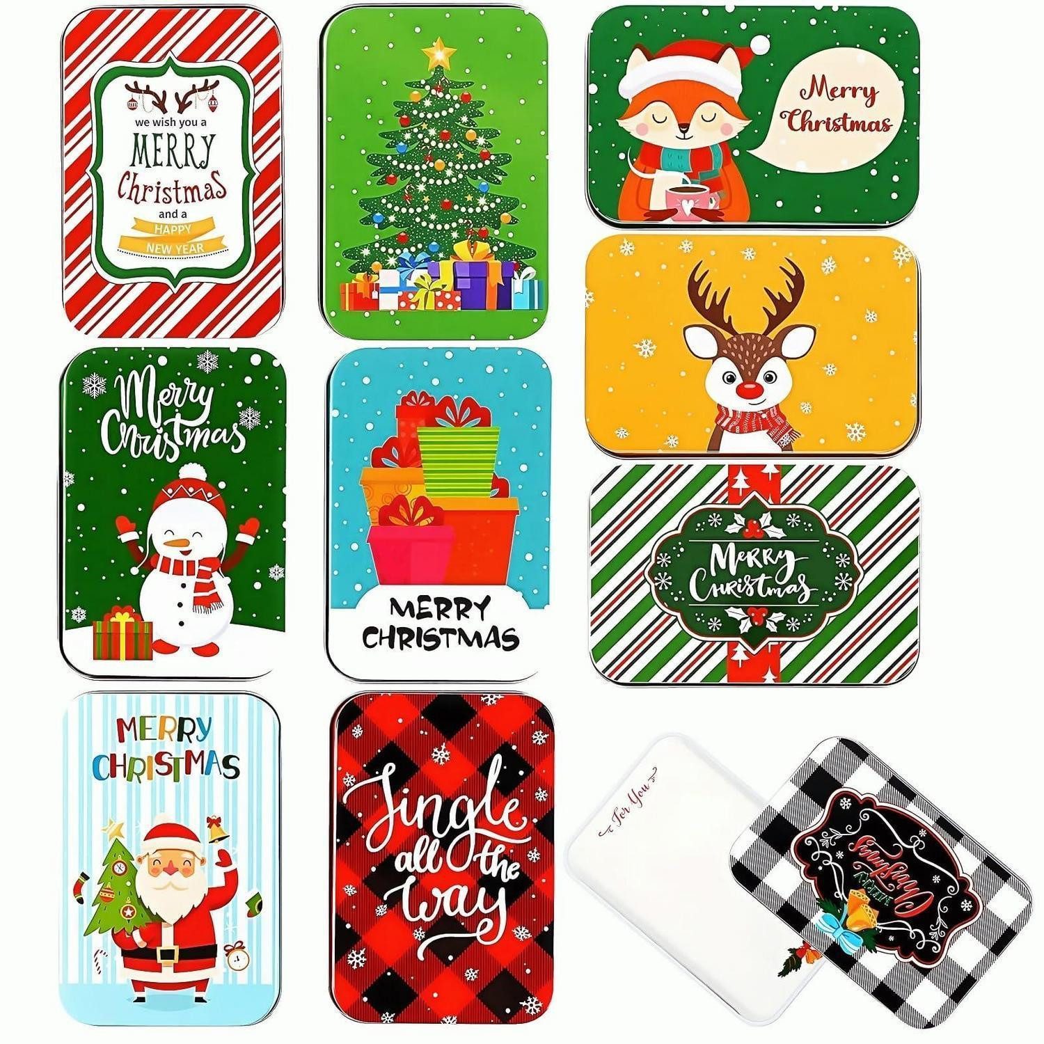 LuxusKollektion Geschenkbox 10er Set Weihnachtsdosen Geldgeschenk Gutschein (10 St)