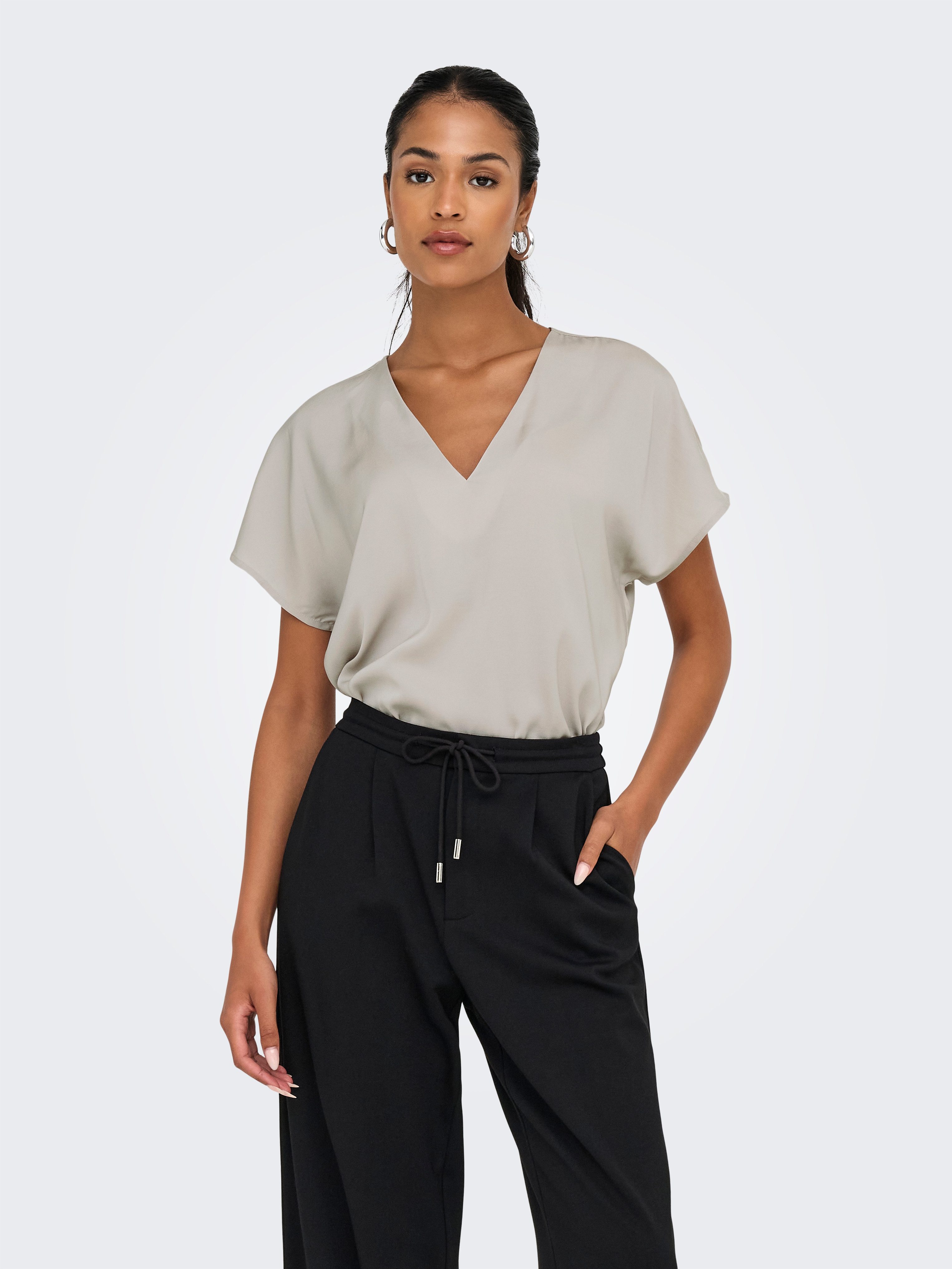 ONLY V-Shirt ONLLUCY LIFE SS V-NECK günstig online kaufen