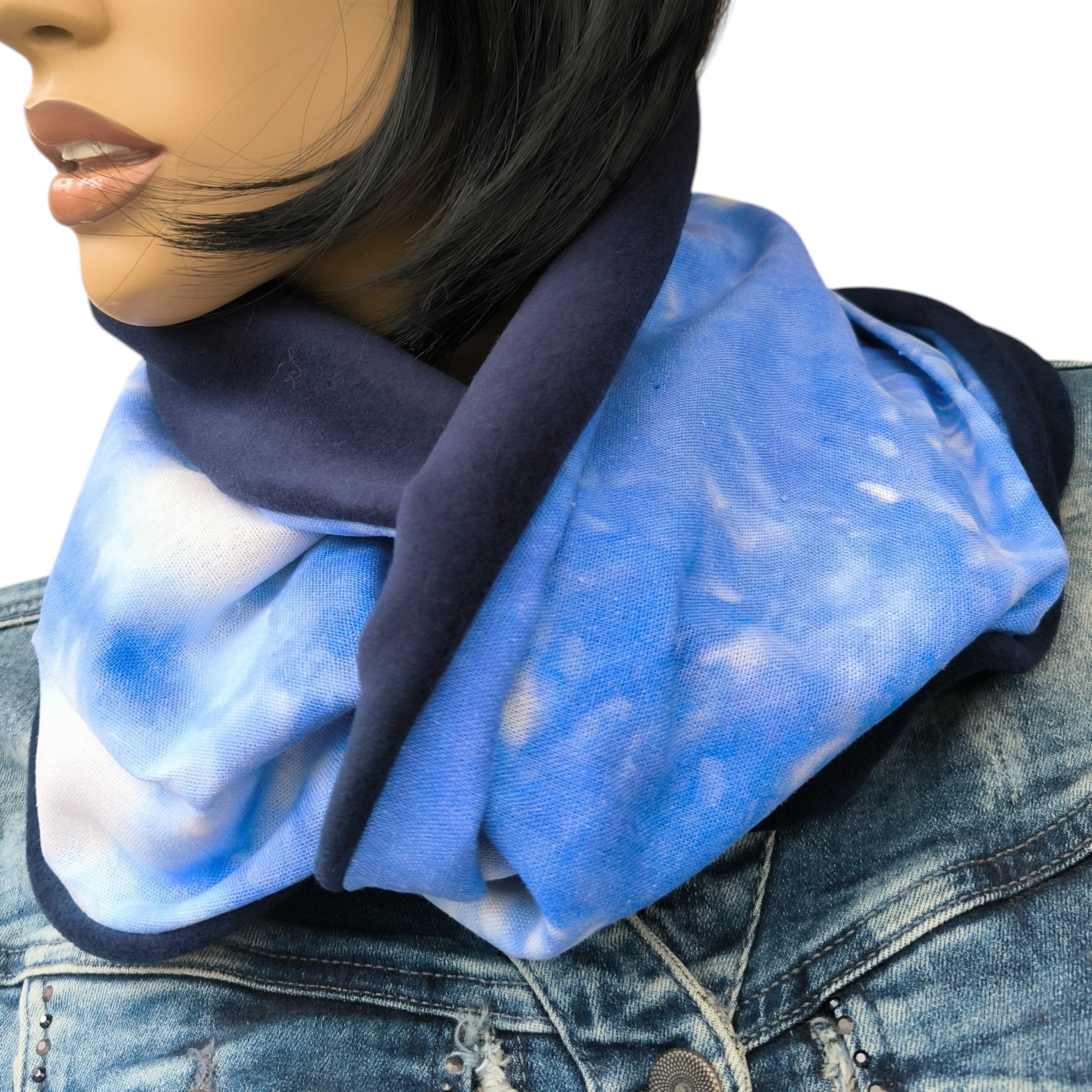 Britta Meier Loop Stylischer Damen-Loopschal Batik