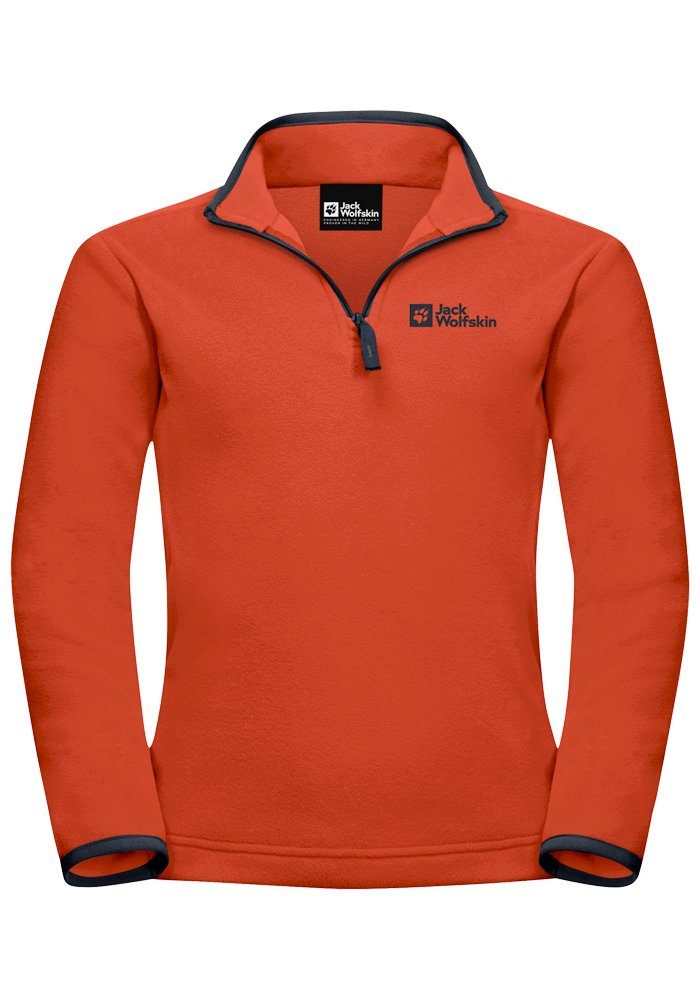 Jack Wolfskin Stehkragenpullover TAUNUS HALFZIP K, Mit recycelten  Materialien