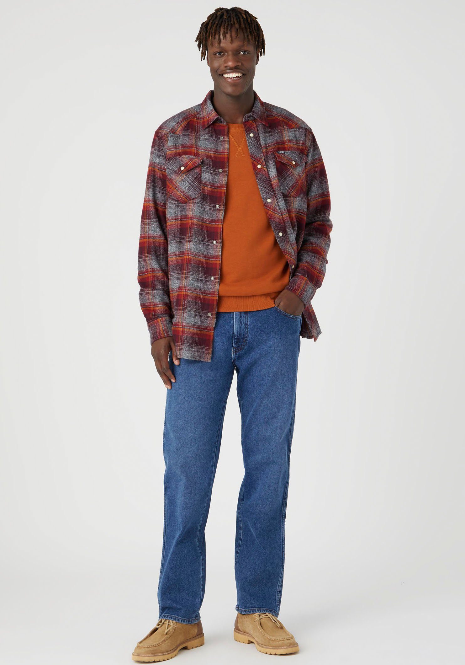 the Wrangler look Frontier Straight-Jeans