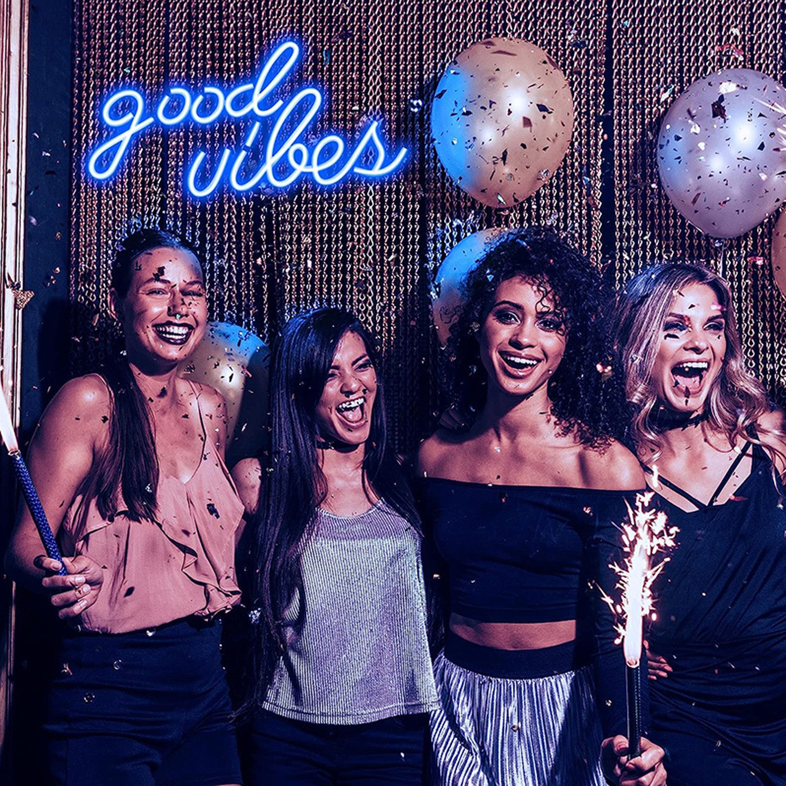 JIBENNEON LED Dekolicht Good Vibes Neonschild, günstig online kaufen