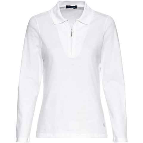 Highmoor Poloshirt Langarm-Poloshirt mit Zipper