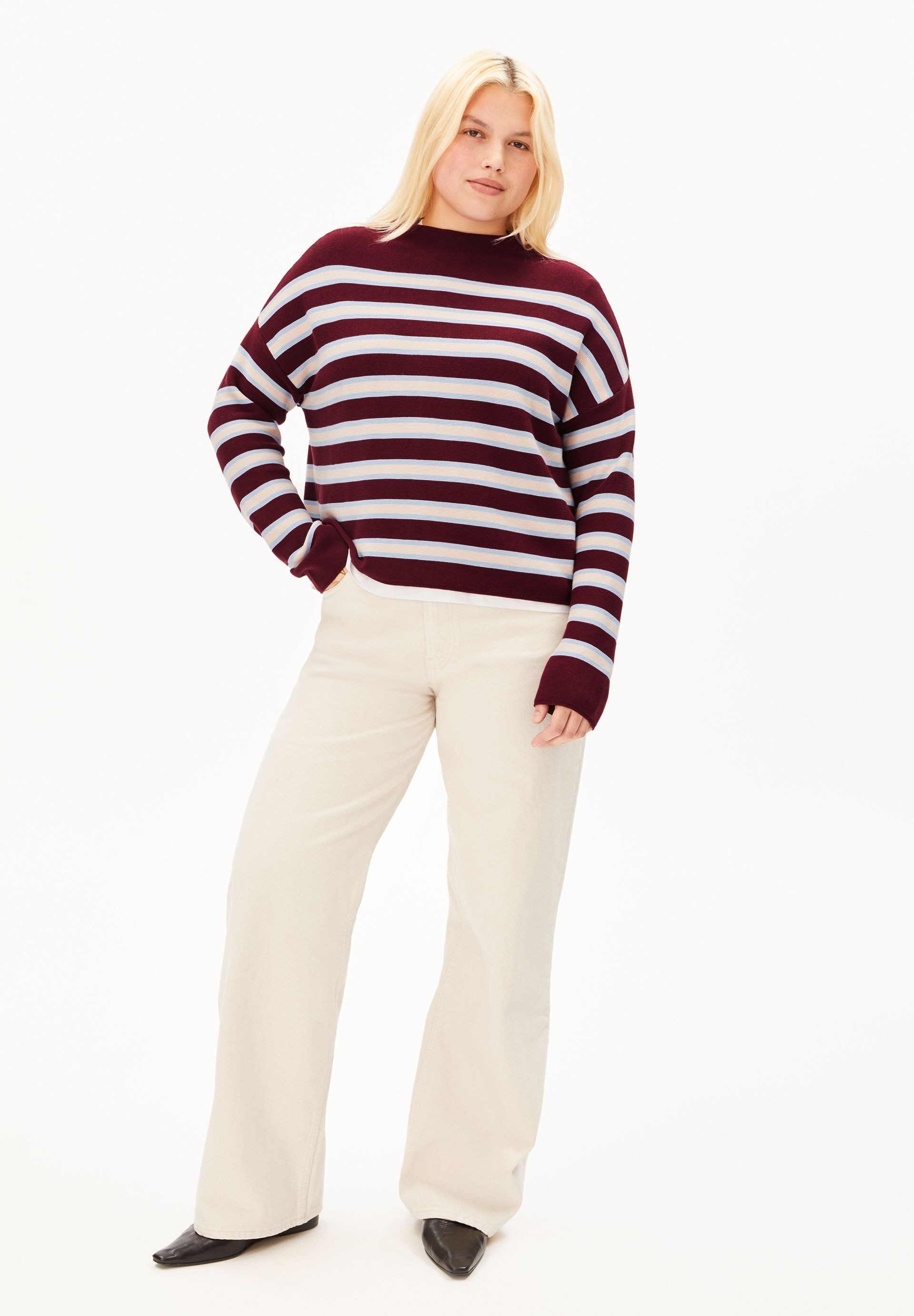 Armedangels Strickpullover Merinaa Striped