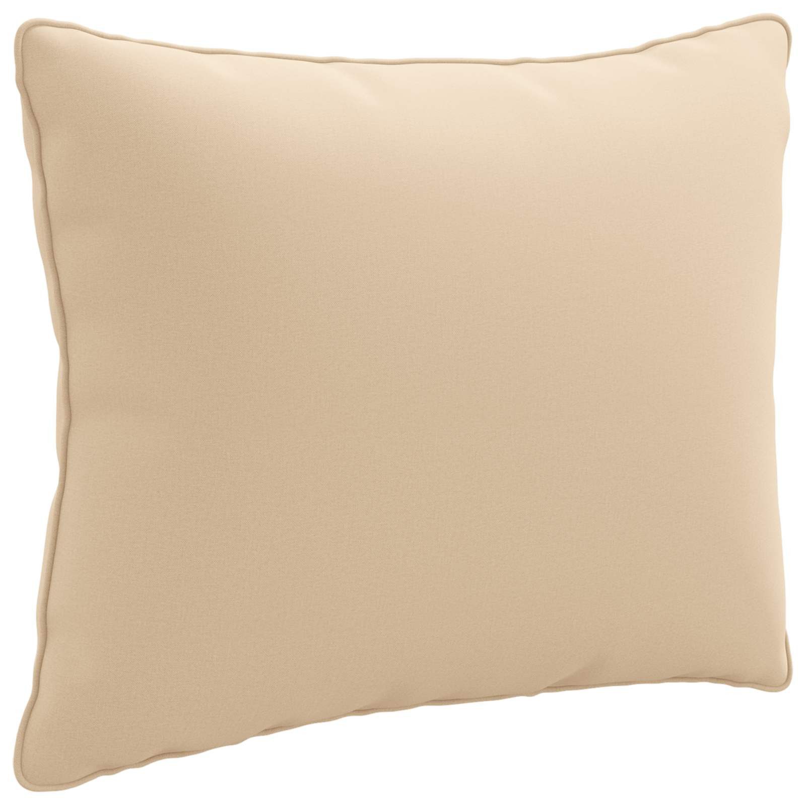 vidaXL Sitzauflage 1-teiliges Rücken-Kissen PUTTEN 100 % Polyester Creme, (1 St)
