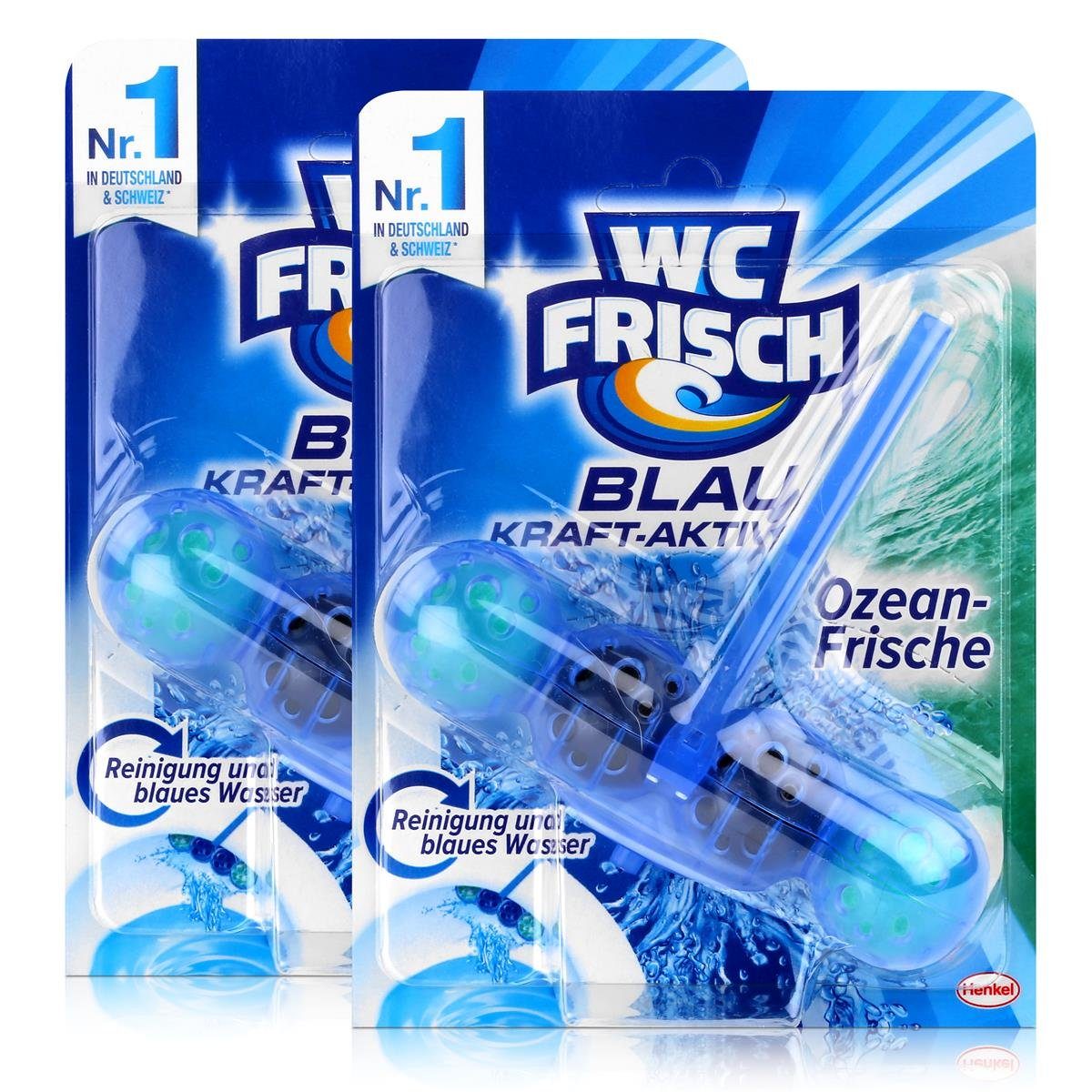 WC Frisch 2x Henkel WC Frisch Blau Kraft Aktiv Ozean Frische für blaues  Wasser WC-Reiniger
