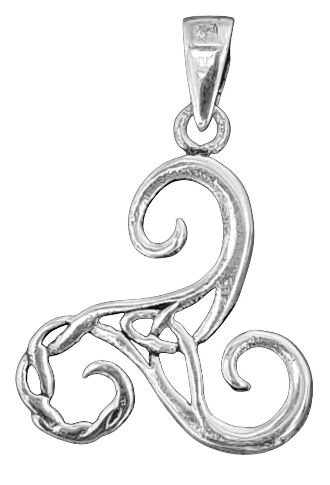 Kettenanhänger Triskele Anhänger Silber Triskel Dreier Spirale Wikinger Kelten