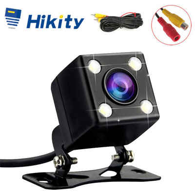 Hikity Auto Rückfahrkamera Wasserdicht mit Super Nachtsicht, 170° Weitwinkel Rückfahrkamera (Mini HD Kamera, IR Nachtischt, dynamische bewegliche Parklinien)