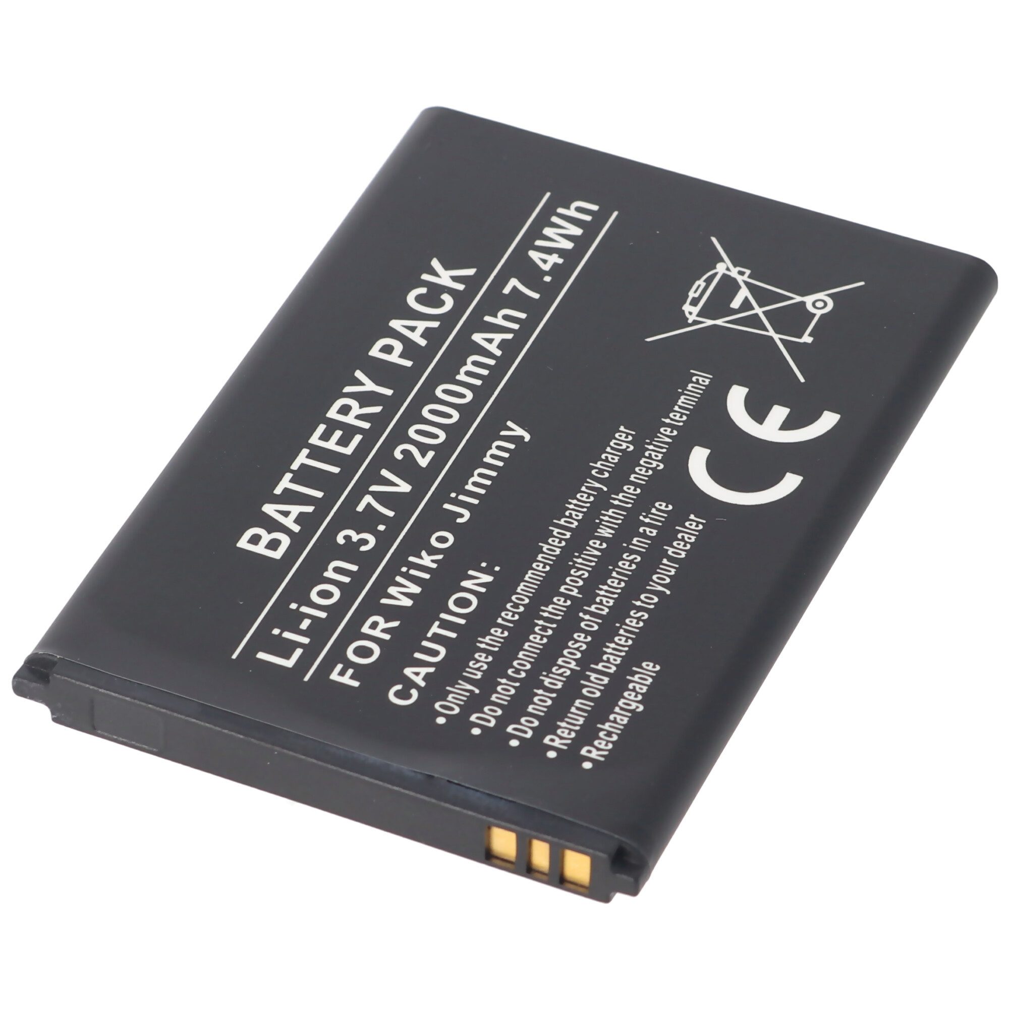 AccuCell Akku passend für den Handy Akku Wiko Jimmy Akku S4300AE, S104-P26000- Akku 1700 mAh (3,7 V)