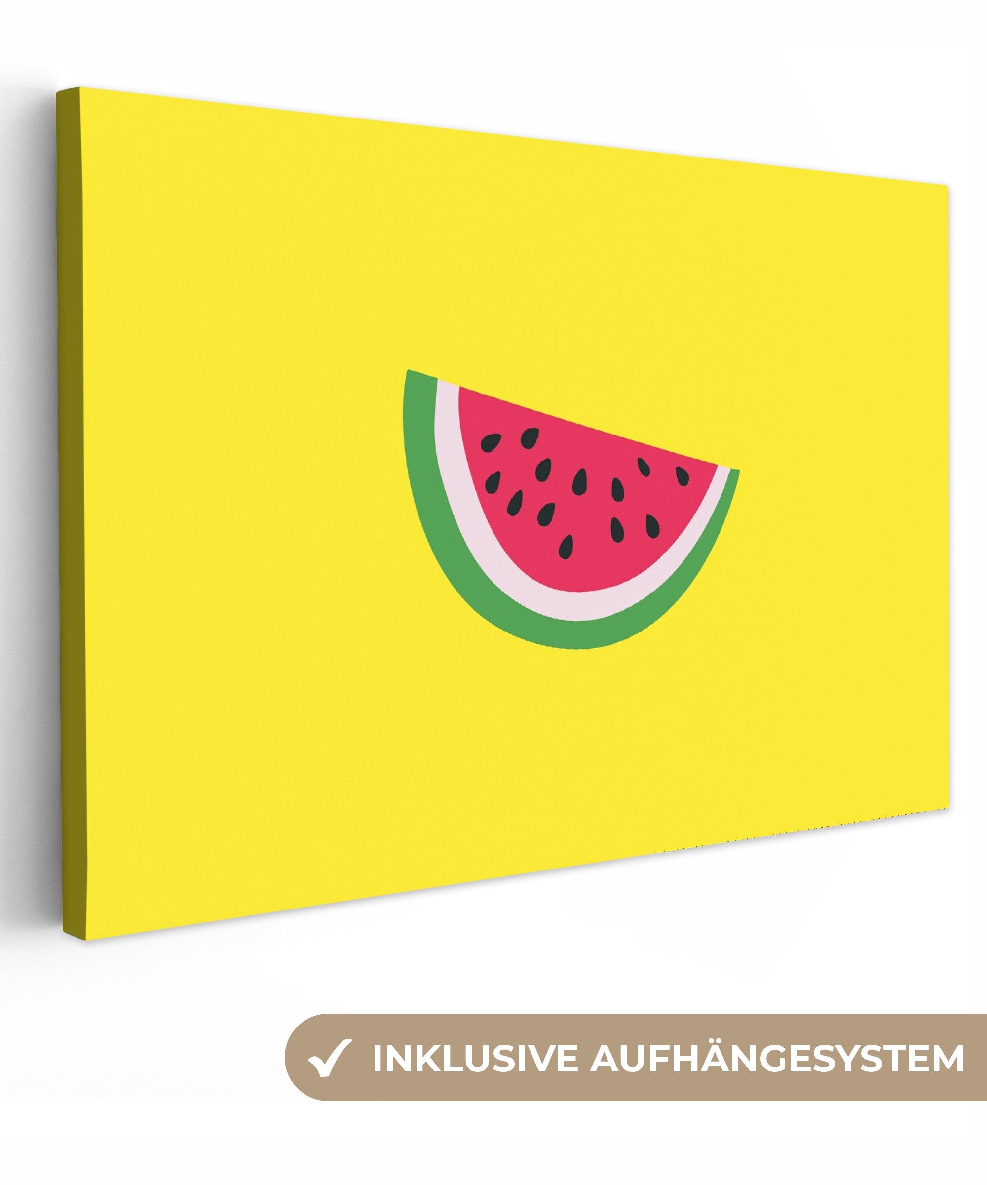 OneMillionCanvasses® Leinwandbild Obst - Wassermelone - günstig online kaufen