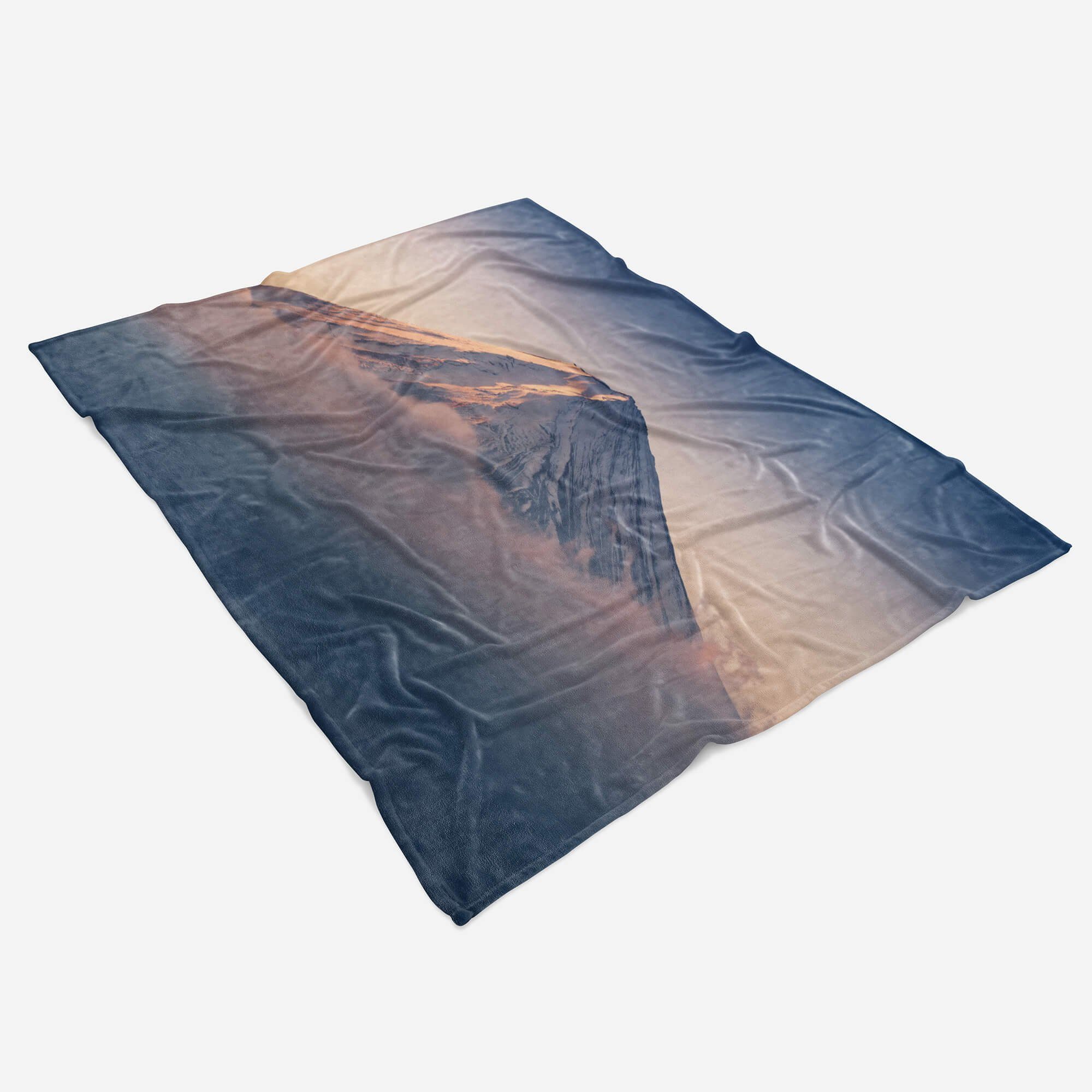 Fuji Handtücher Kuscheldecke Wolken, Handtuch Vulkan Strandhandtuch Baumwolle-Polyester-Mix Art Japan Saunatuch Handtuch Fotomotiv Sinus (1-St), mit