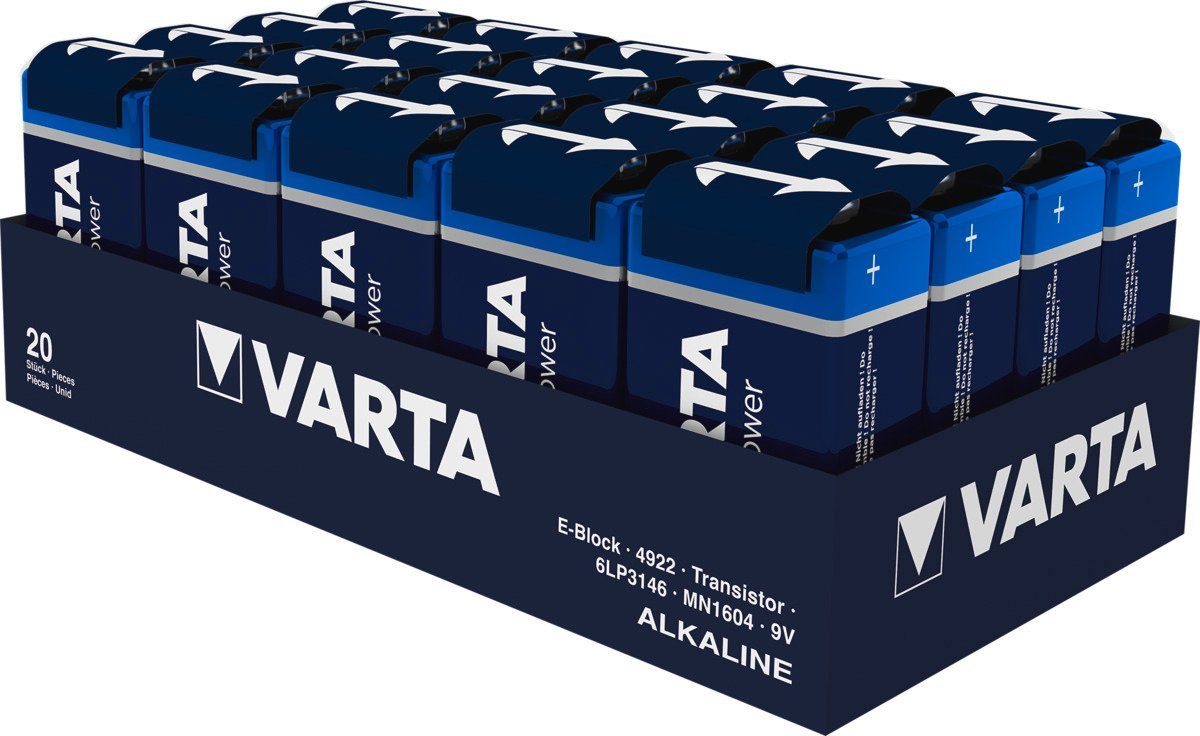 HIGH ENERGY Batterie E-Block 9V-Block 6LR61 Batterie