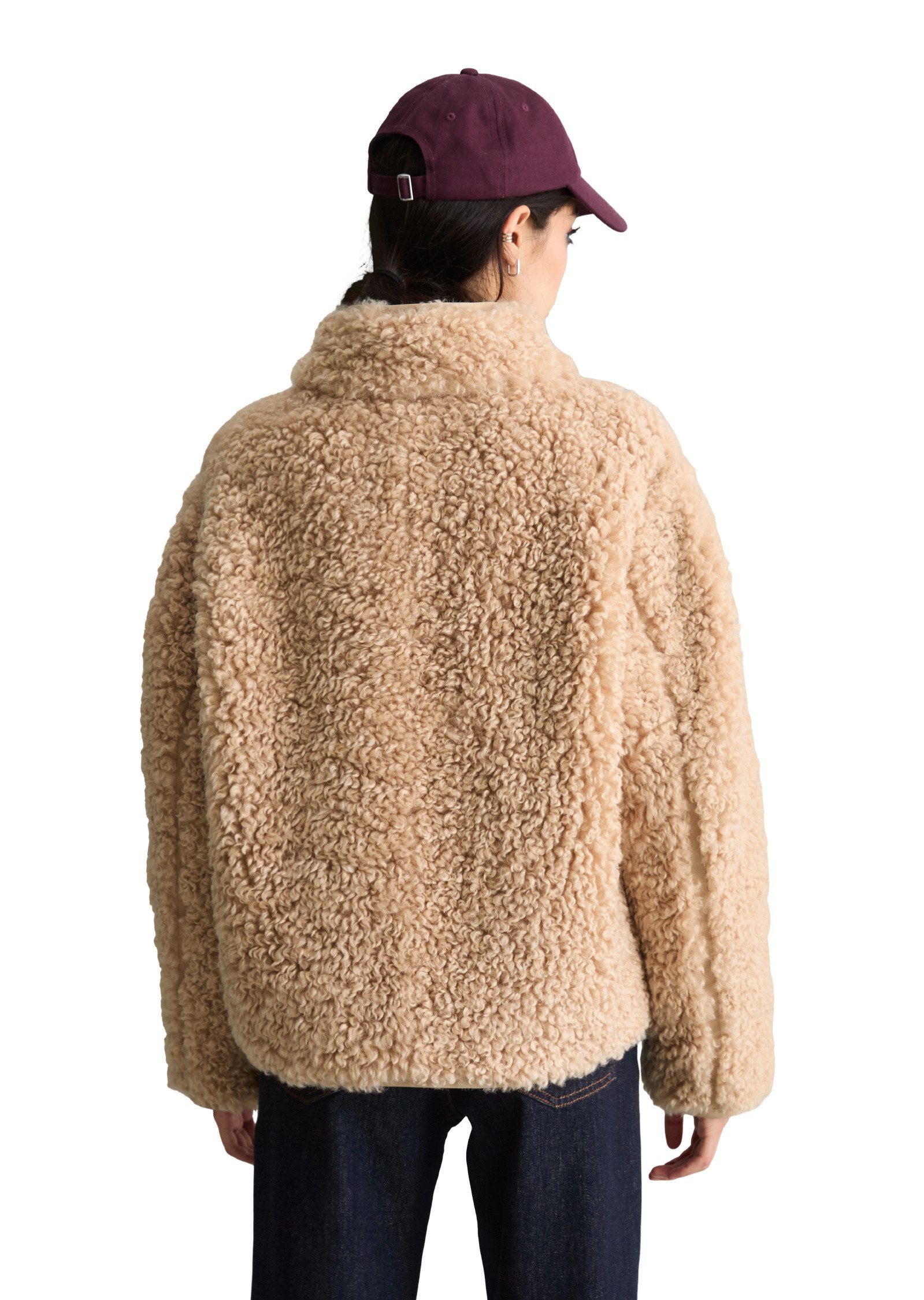 Marc O'Polo DENIM Outdoorjacke aus weichem Curly-Plüsch