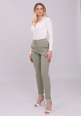 YC Fashion & Style Stoffhose High-Waist Eleganzhose mit Stretchkomfort Basic, Casual, in Unifarbe
