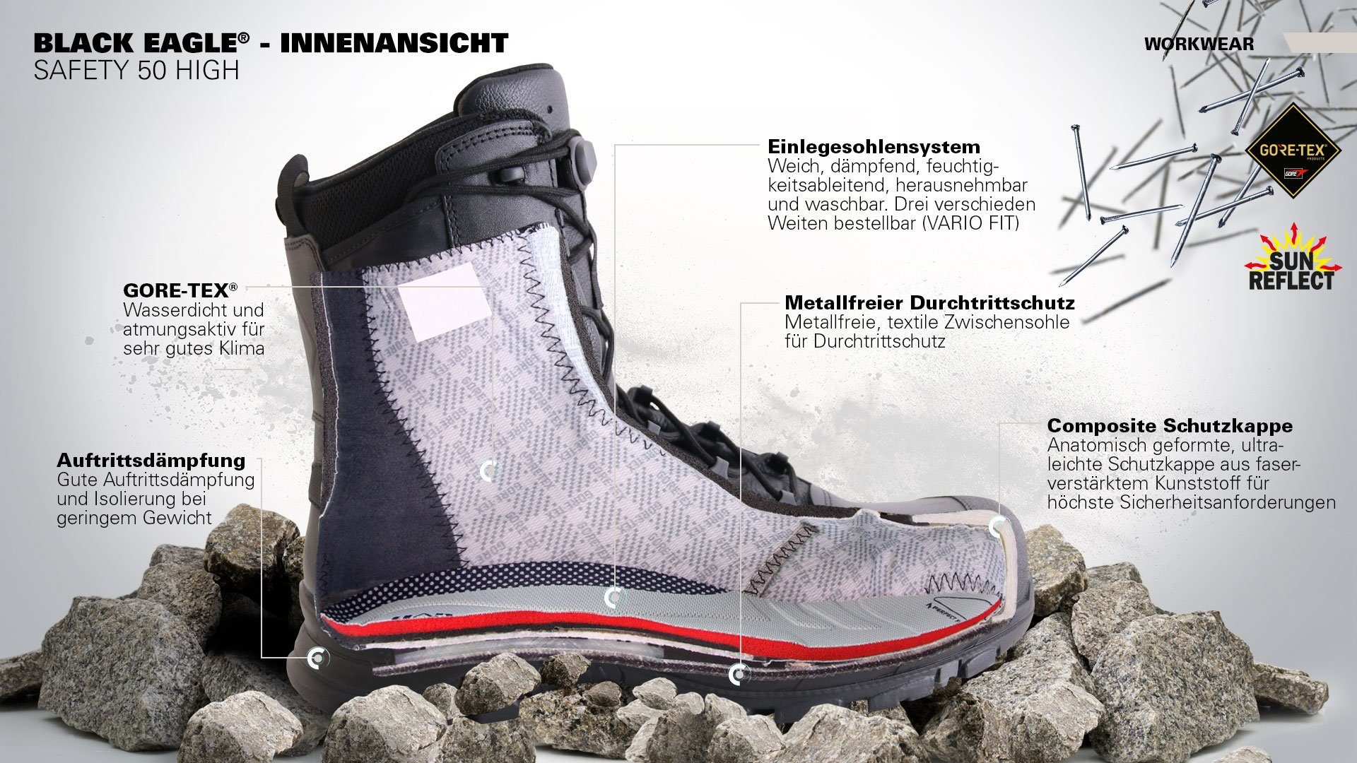 haix BLACK EAGLE Safety 50 HIGH Schnürstiefel (1-tlg)