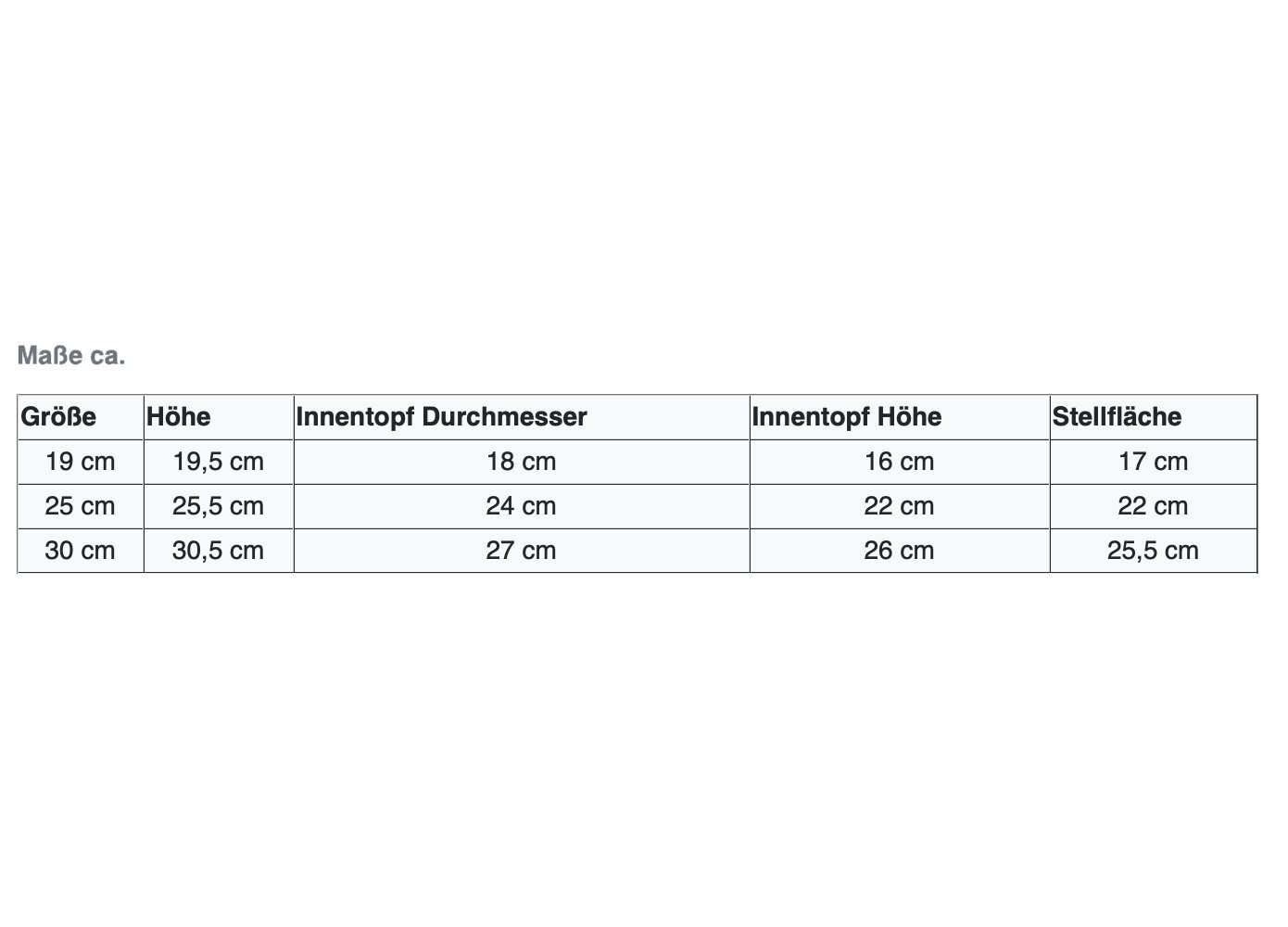 Lamela Übertopf Blumentopf Martina Eco in versch. Größen und Farben