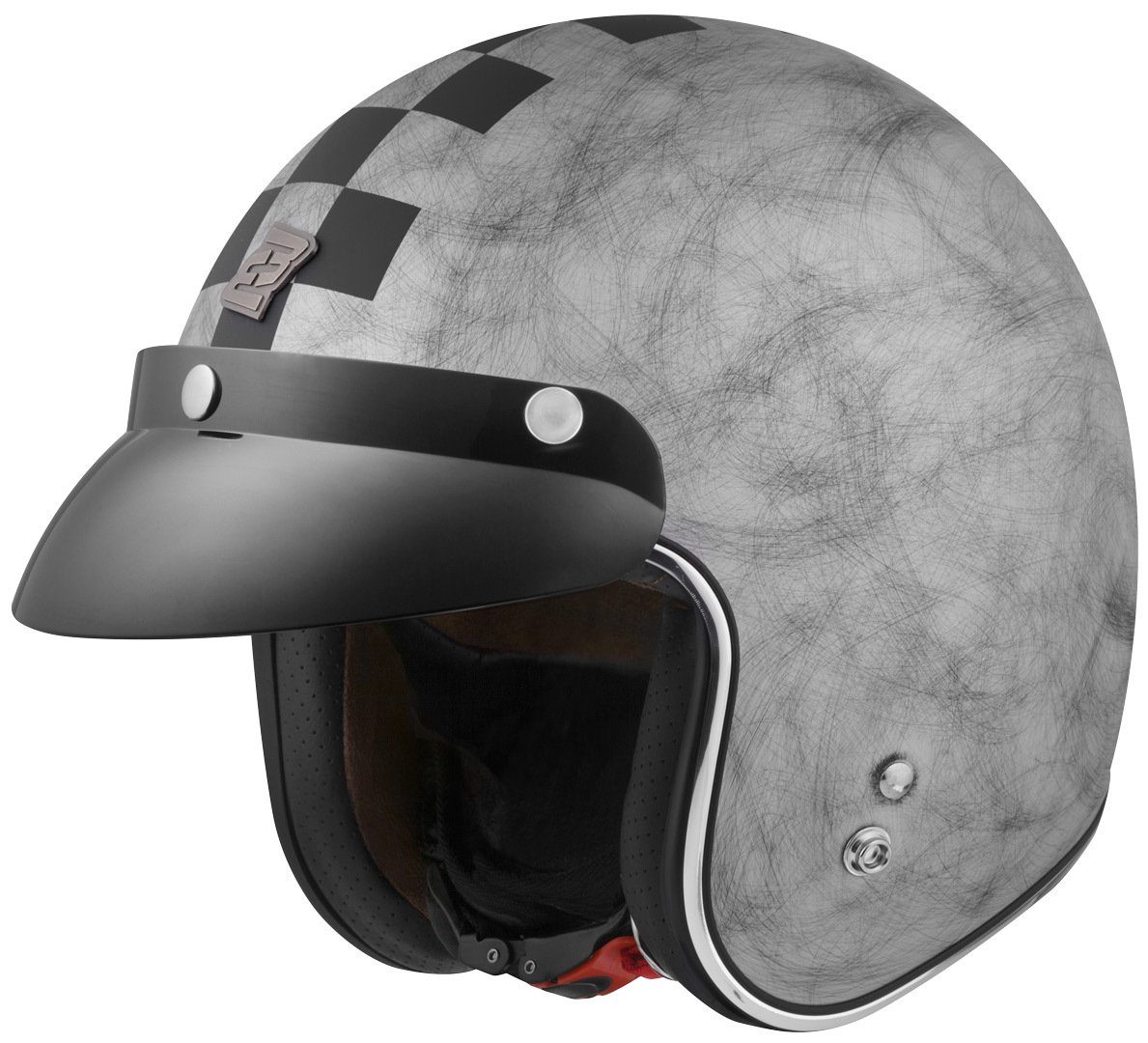 Bogotto Motorradhelm V541 Scacco Jethelm