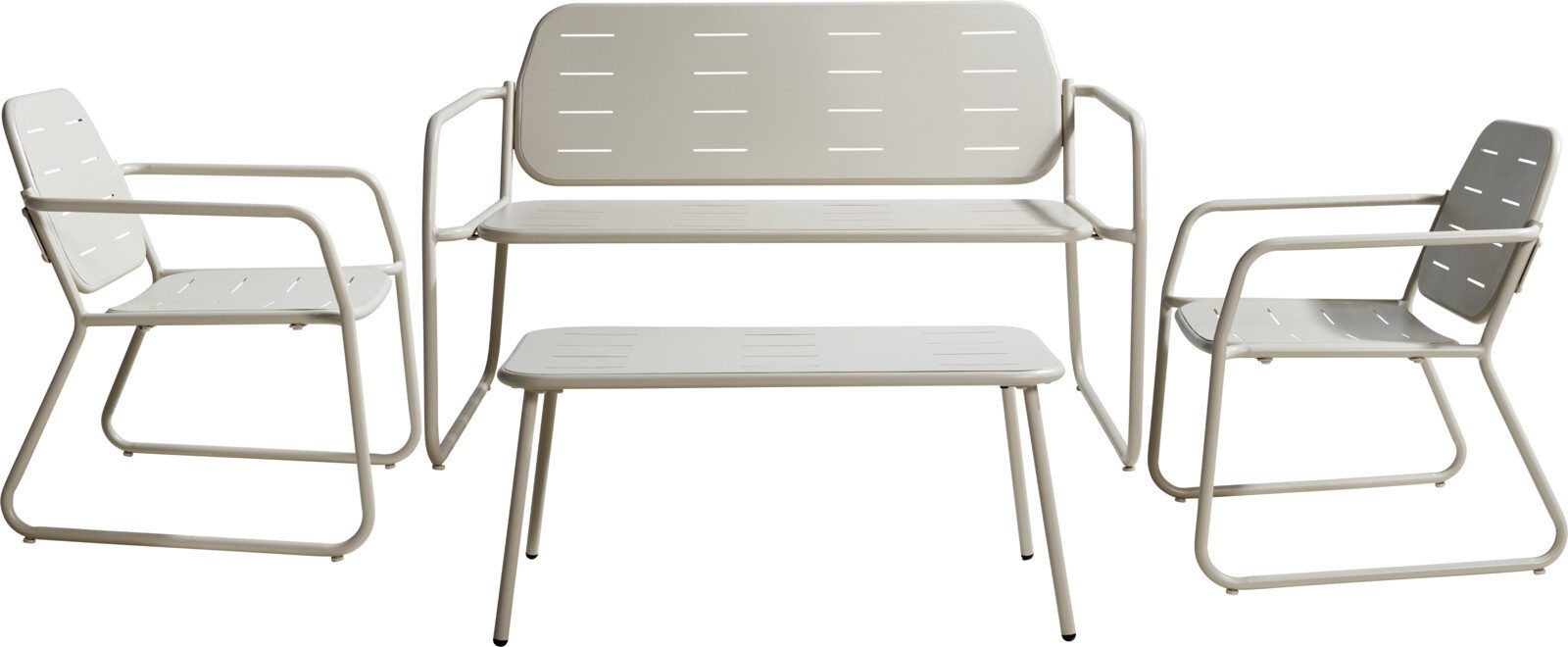 Gartenlounge-Set Lounge-Set MATS beige Gartenset Loungemöbel Gartenmöbel