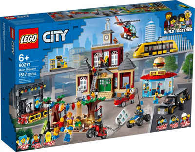 LEGO® Konstruktionsspielsteine LEGO® City - Stadtplatz, (Set, 1517 St)