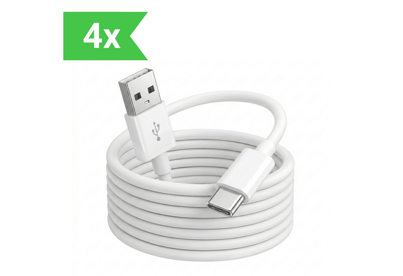 PlugUp USB-C Ladekabel iPhone 15 16 17 Pro Max Air Plus USB-A zu USB-C Kabel USB-Kabel, USB Typ A, USB Typ A (200 cm), Ladekabel für iPhone 15 16 17 Pro Max Air Plus iPad AirPods