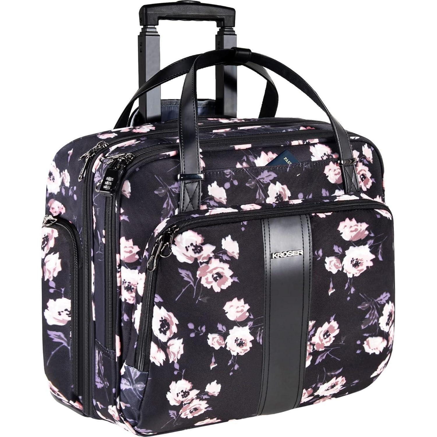 Business-Trolley Trolley Business Laptop Trolley Rollkoffer 15,6 Zoll wasserdicht RFID