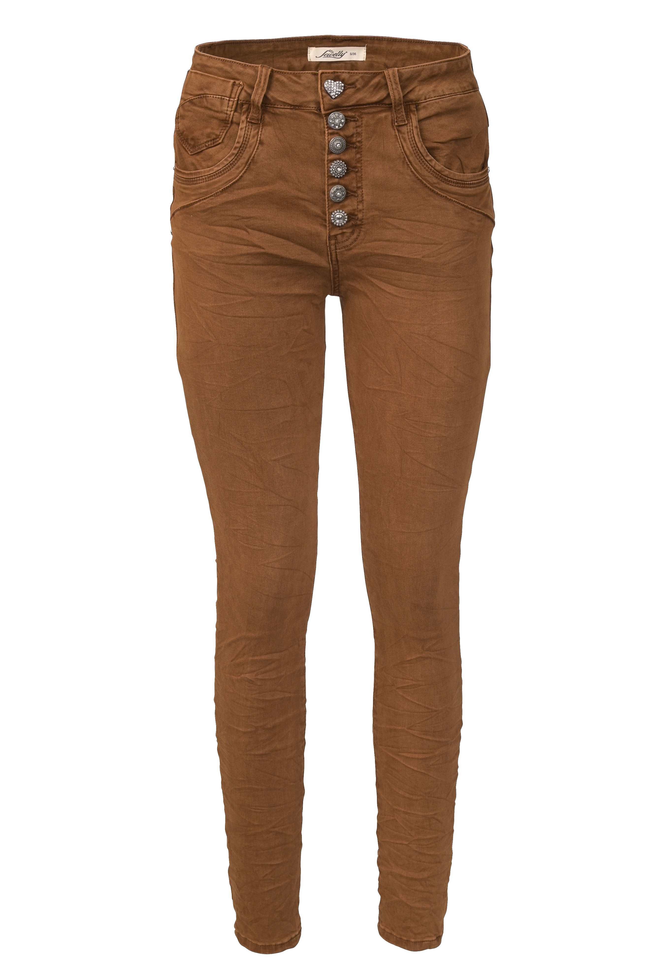 Jewelly Regular-fit-Jeans Stretch Jeans Five-Pocket im günstig online kaufen