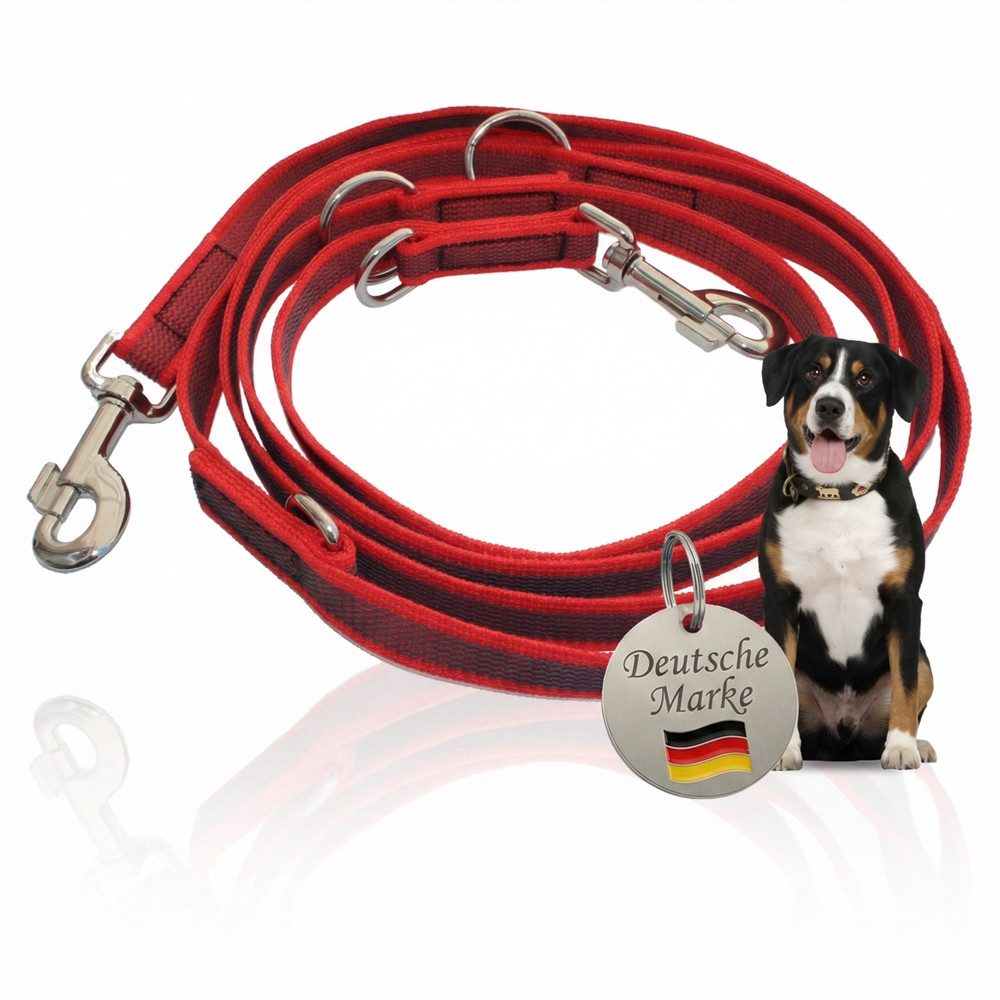 Activity4Dogs Hundeleine für große Hunde, Anti-Slip, 3 m lang, 4-fach verstellbar, TESTSIEGER, rutschfest, Nylon, sehr gut bei Regenwetter, Made in Germany von Activity4Dogs