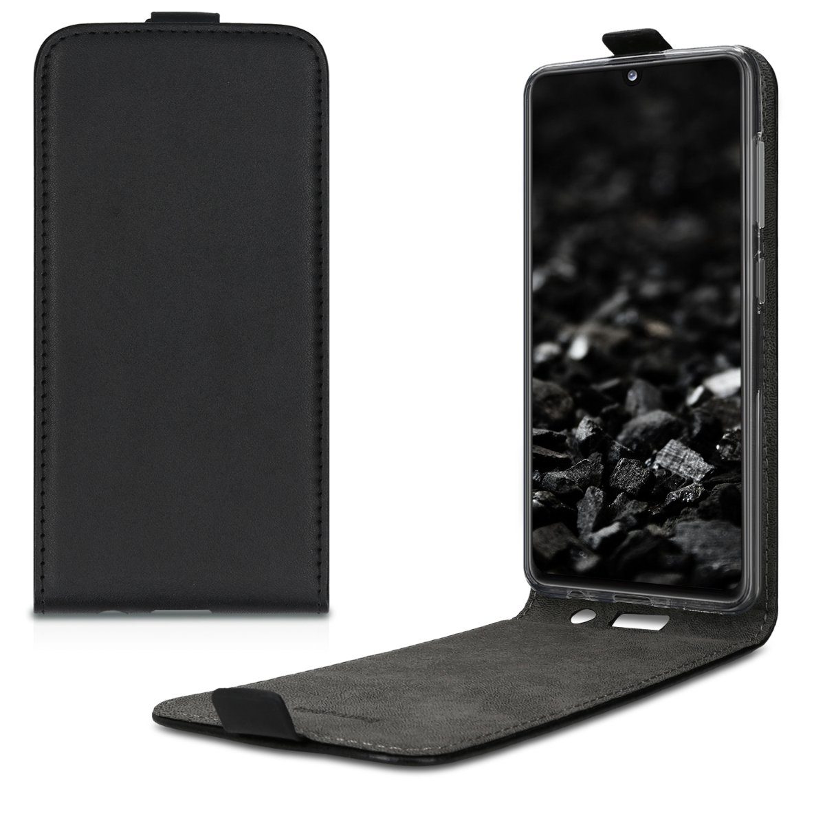 kwmobile Handyhülle Flip Schutzhülle, Handy Cover Case Schutzhülle