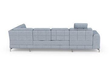 sit&more Wohnlandschaft Bendigo V, inklusive Sitztiefenverstellung, Bodenfreiheit 12 cm, in 2 Fußfarben