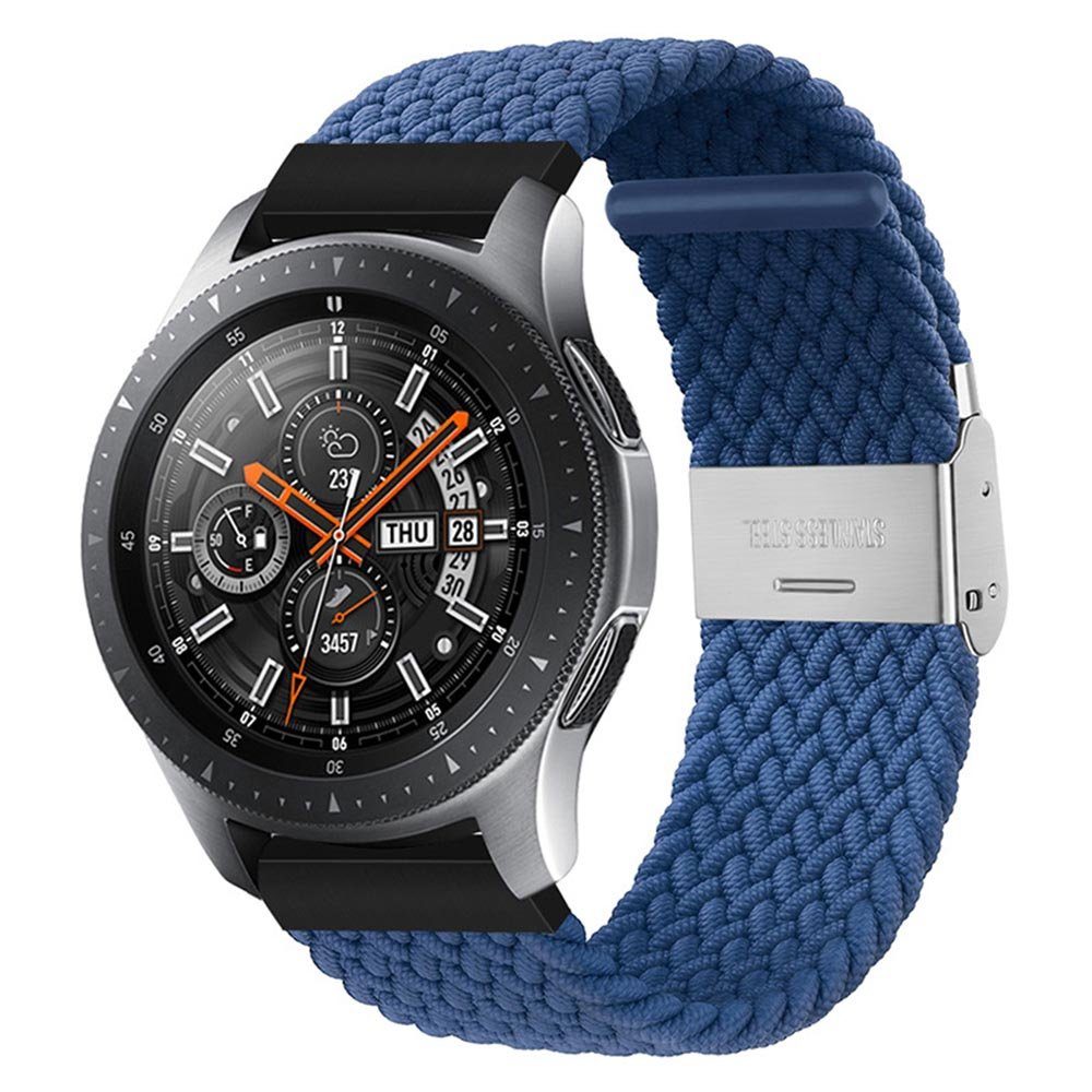 Uhrenarmband, mm, 6 Elastisches Galaxy mm/22 BTTO Farben SmartWatch-Armband Samsung Armband 20 Uhrenarmband für Watch/Huawei Watch/Garmin/Fossi Nylonband Dunkelblau