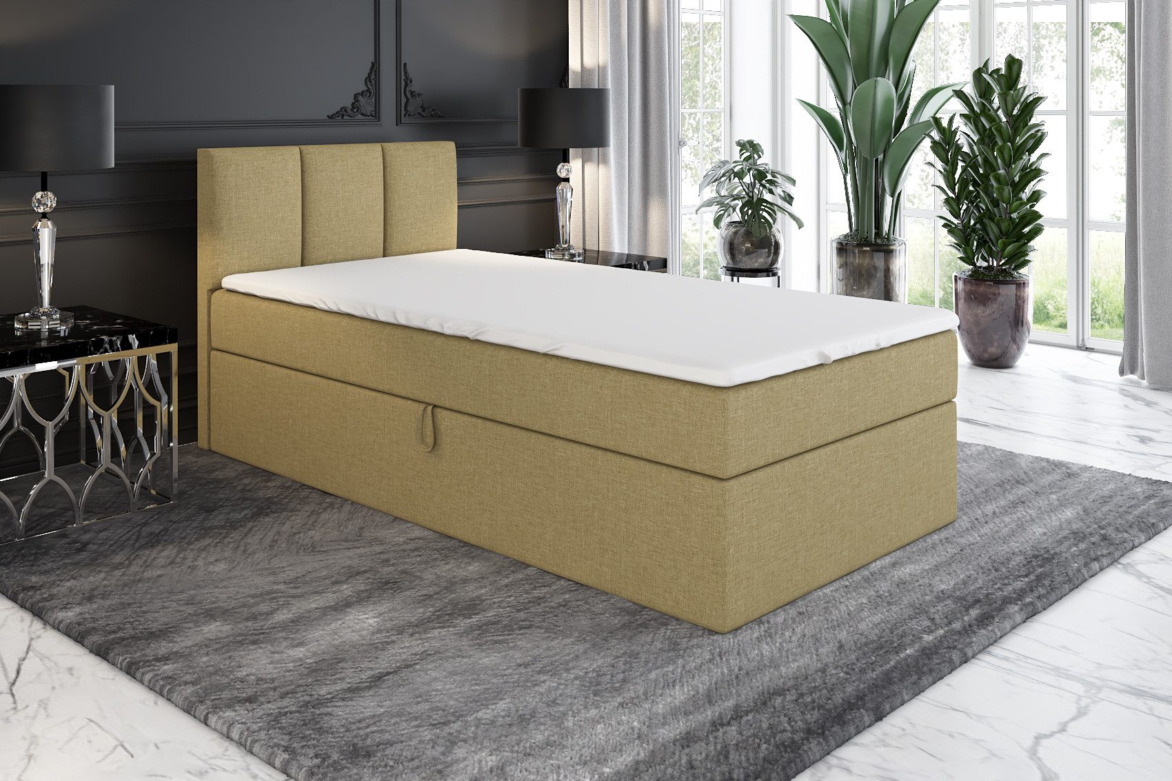 A&J MöbelLand GmbH Boxspringbett Einzelbett NASI günstig online kaufen