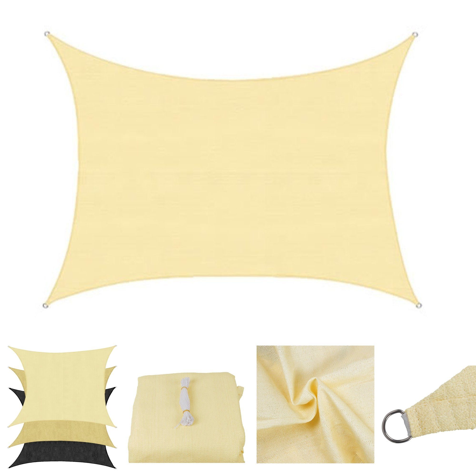 Melko Sonnensegel Sonnendach Sonnenschutzsegel Sonnensegel Schatten günstig online kaufen