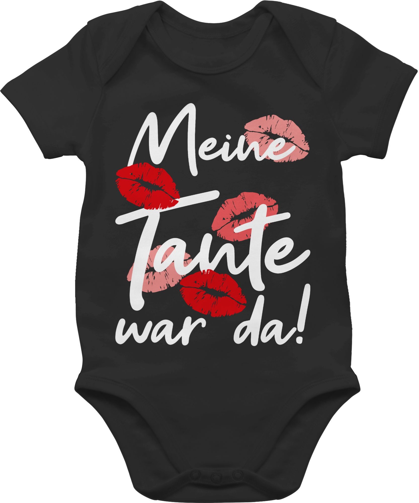 Shirtracer Shirtbody Meine Tante war da - weiß Strampler Baby Mädchen & Junge