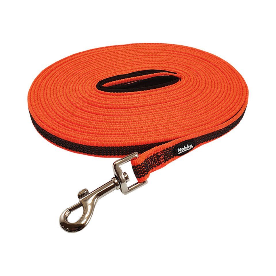 Nobby Schleppleine Schleppleine Anti-Slip neon orange