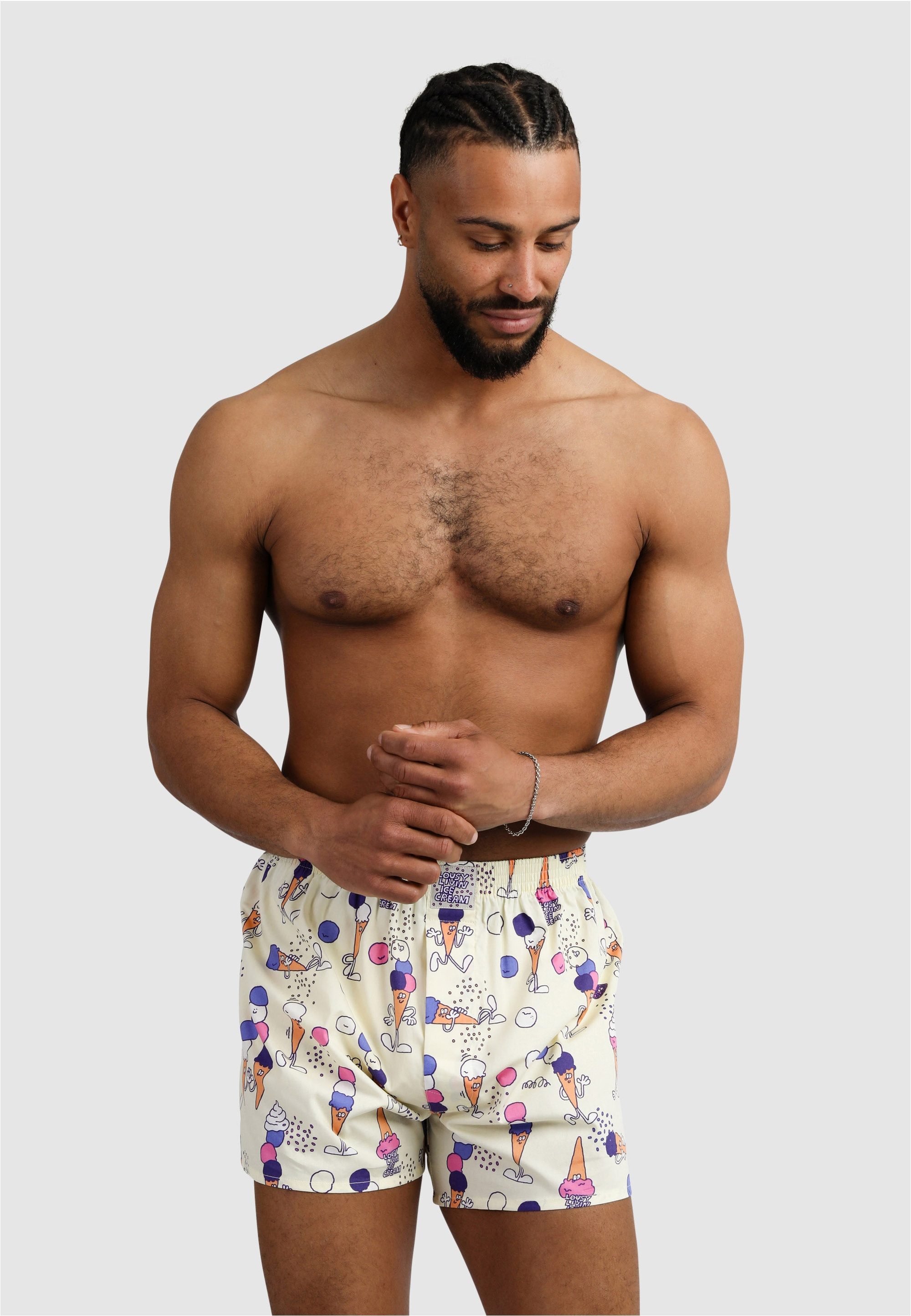 Lousy Livin Boxershorts 2Pack Boxershorts Ice Cream & mit lockerem Schnitt