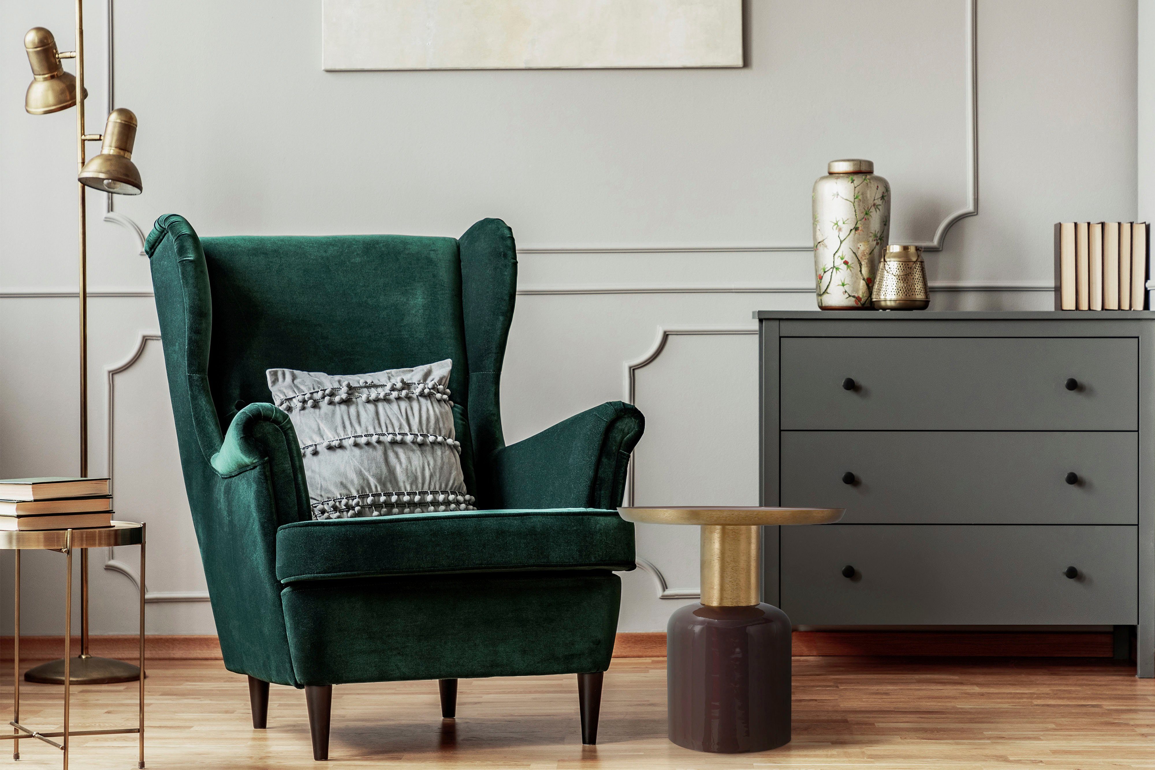 Kayoom Beistelltisch Art Deco 825, Abstelltisch aus Metall,funktional und stabil (1-St), Dekorativ, glanzvolle Lackierung, stilvolles Design