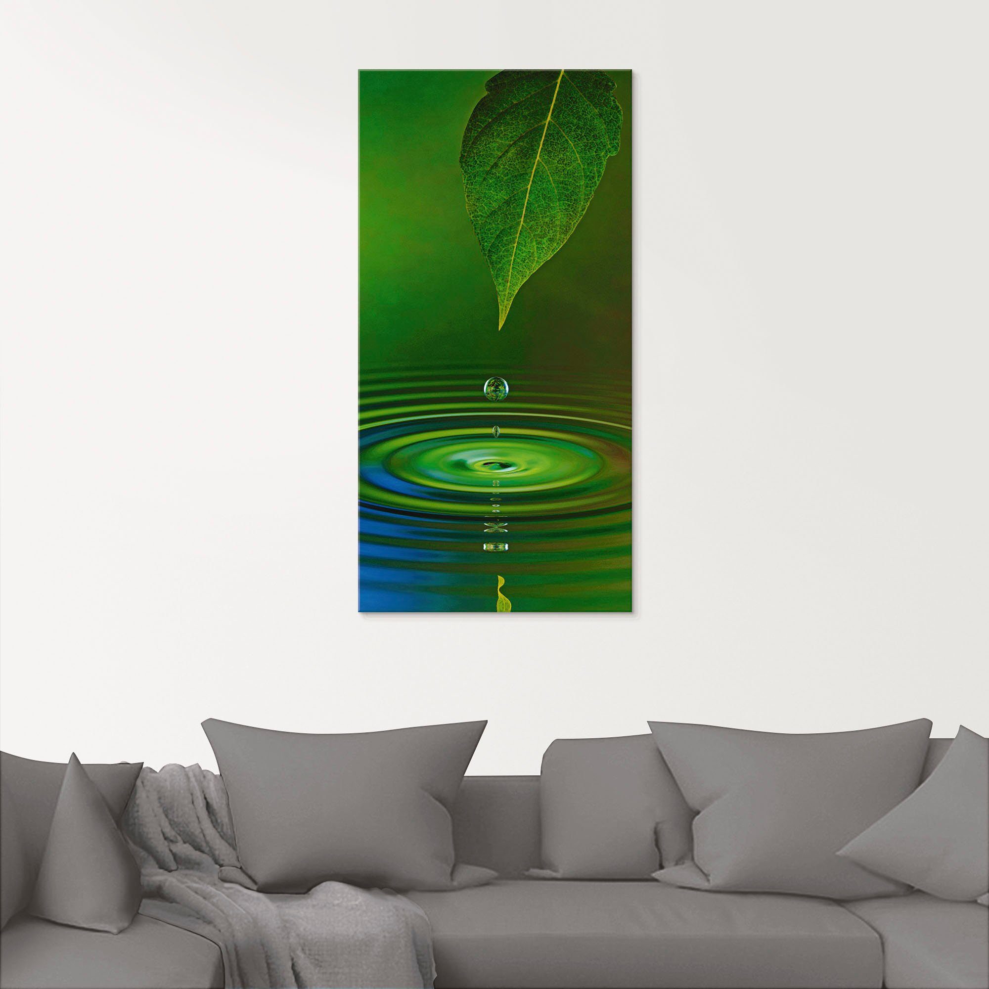 St), Größen (1 Glasbild Artland Zen Wassertropfen, verschiedenen in